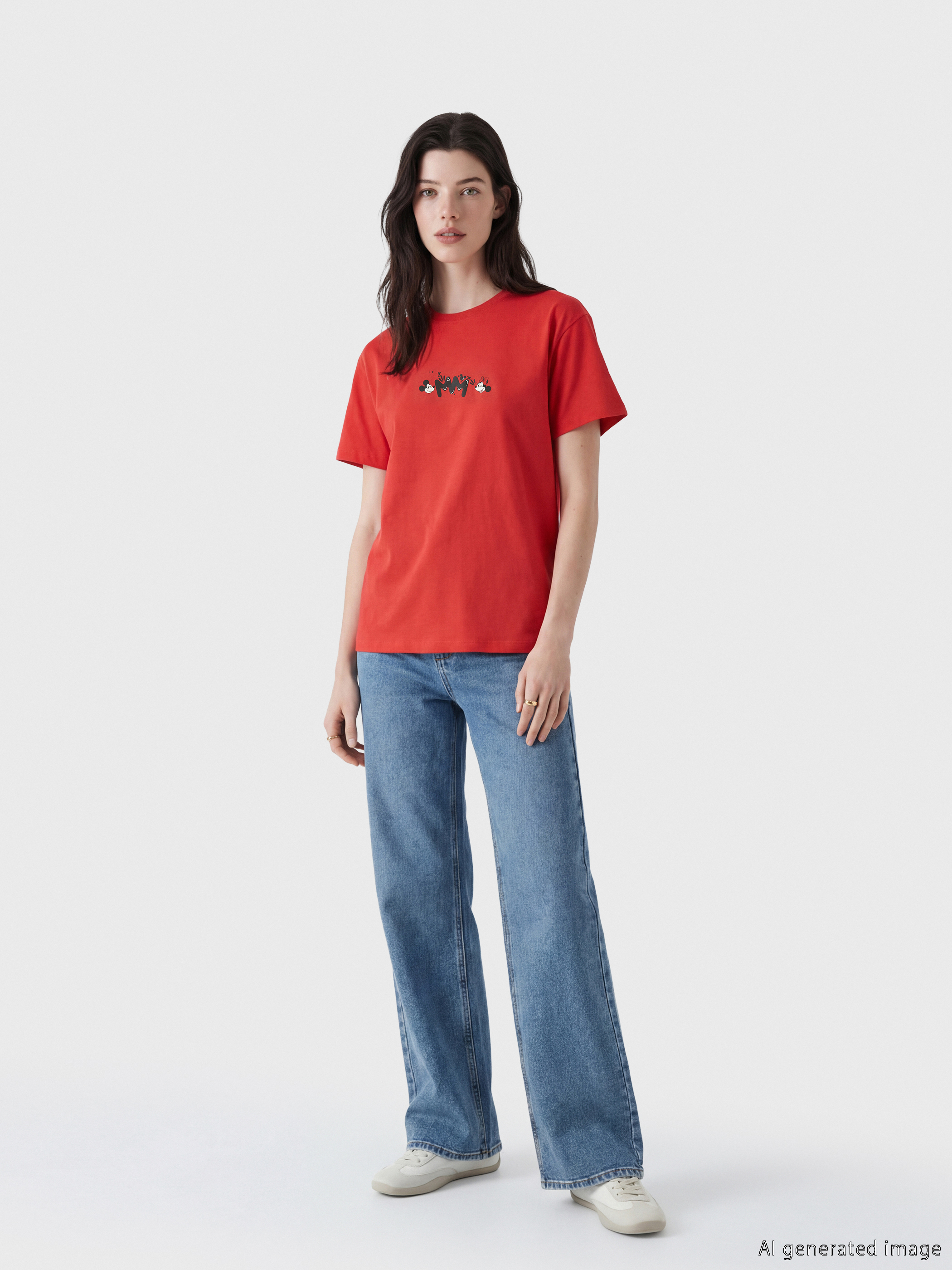 LCW Comfort Baskılı %100 Pamuklu Kadın Tişört görsel 2