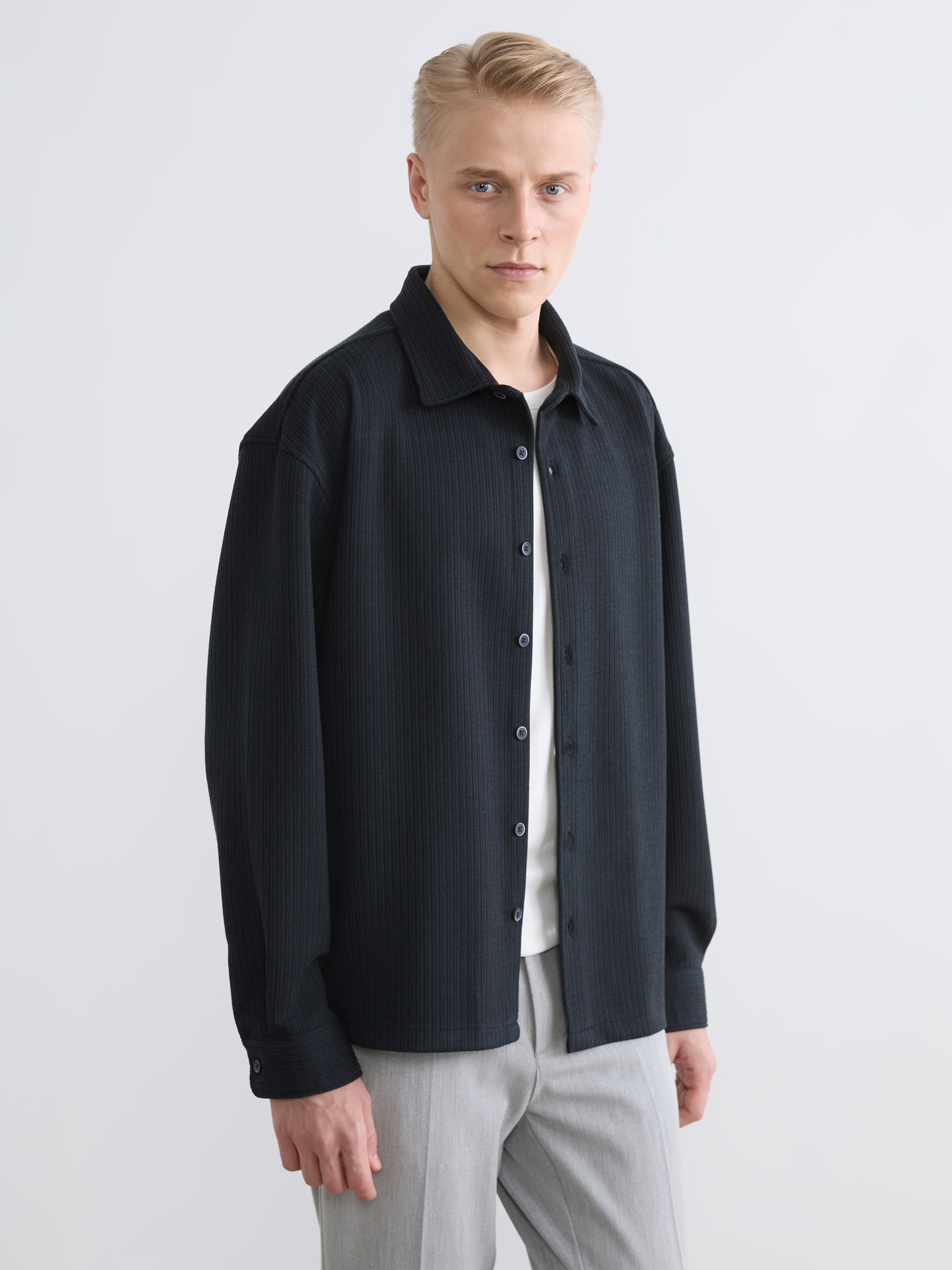 LCW Vision Regular Fit Çizgili Erkek Gömlek görsel 3