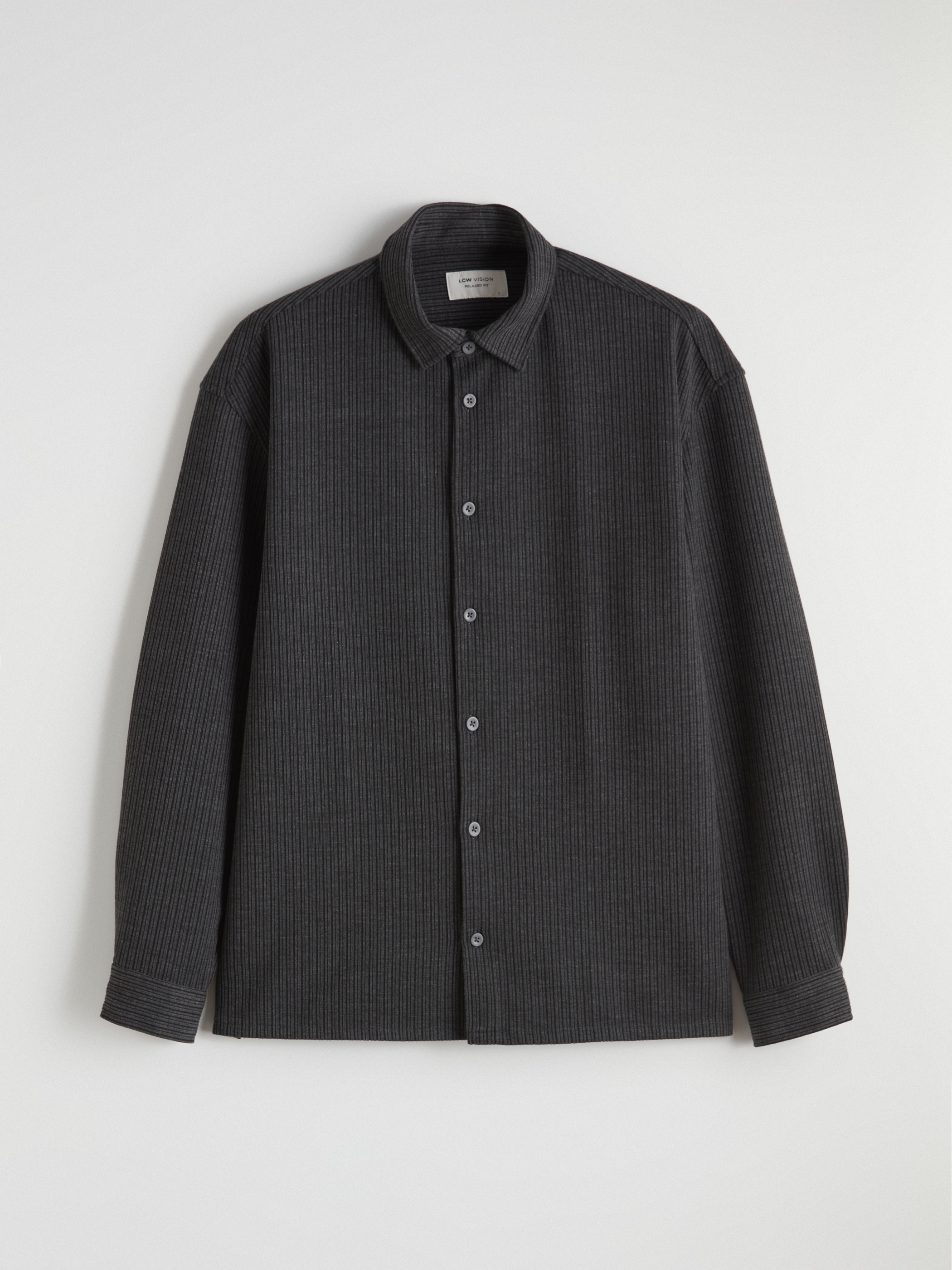 LCW Vision Regular Fit Dokulu Erkek Gömlek görsel 5