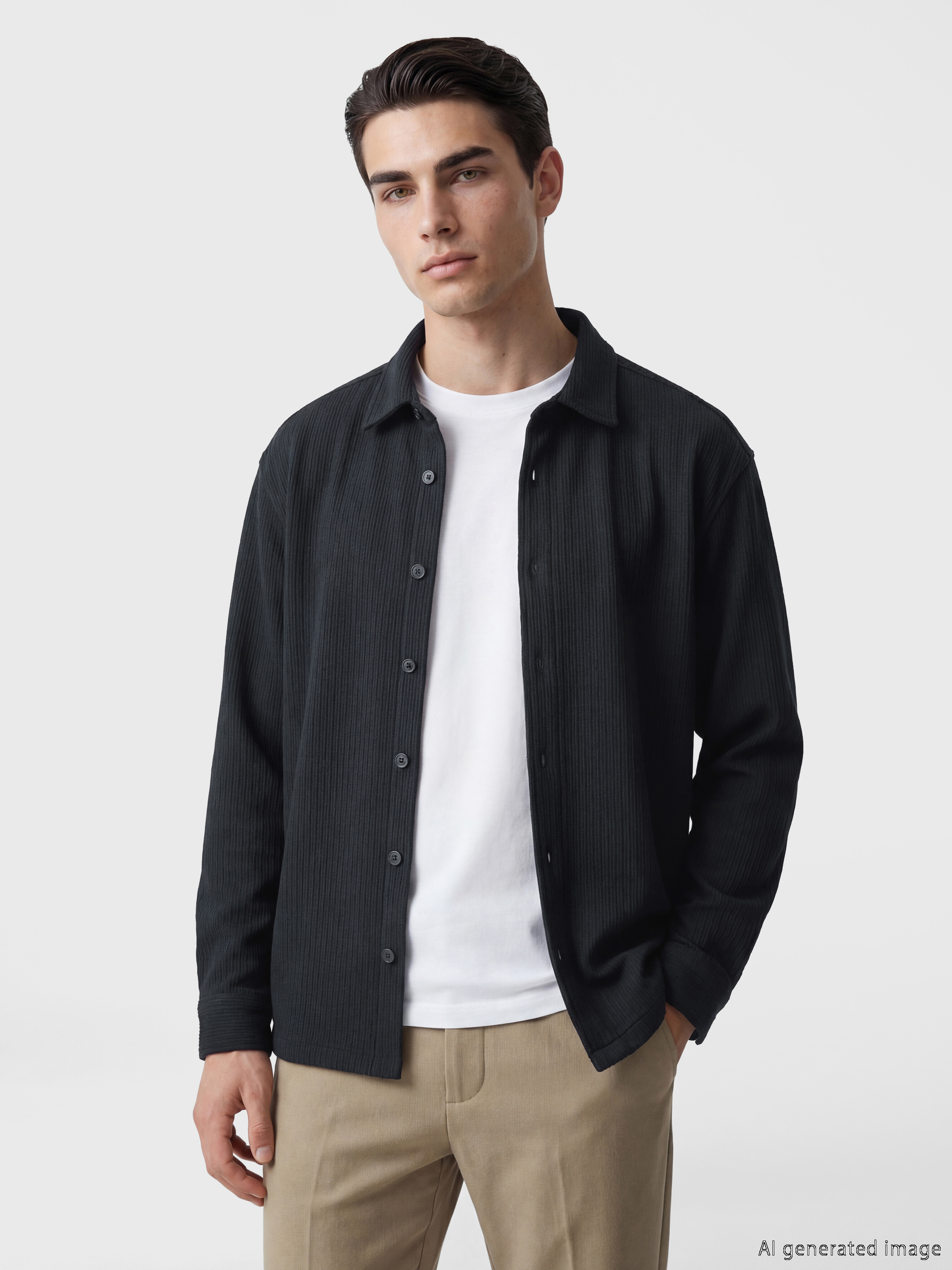 LCW Vision Regular Fit Çizgili Erkek Gömlek