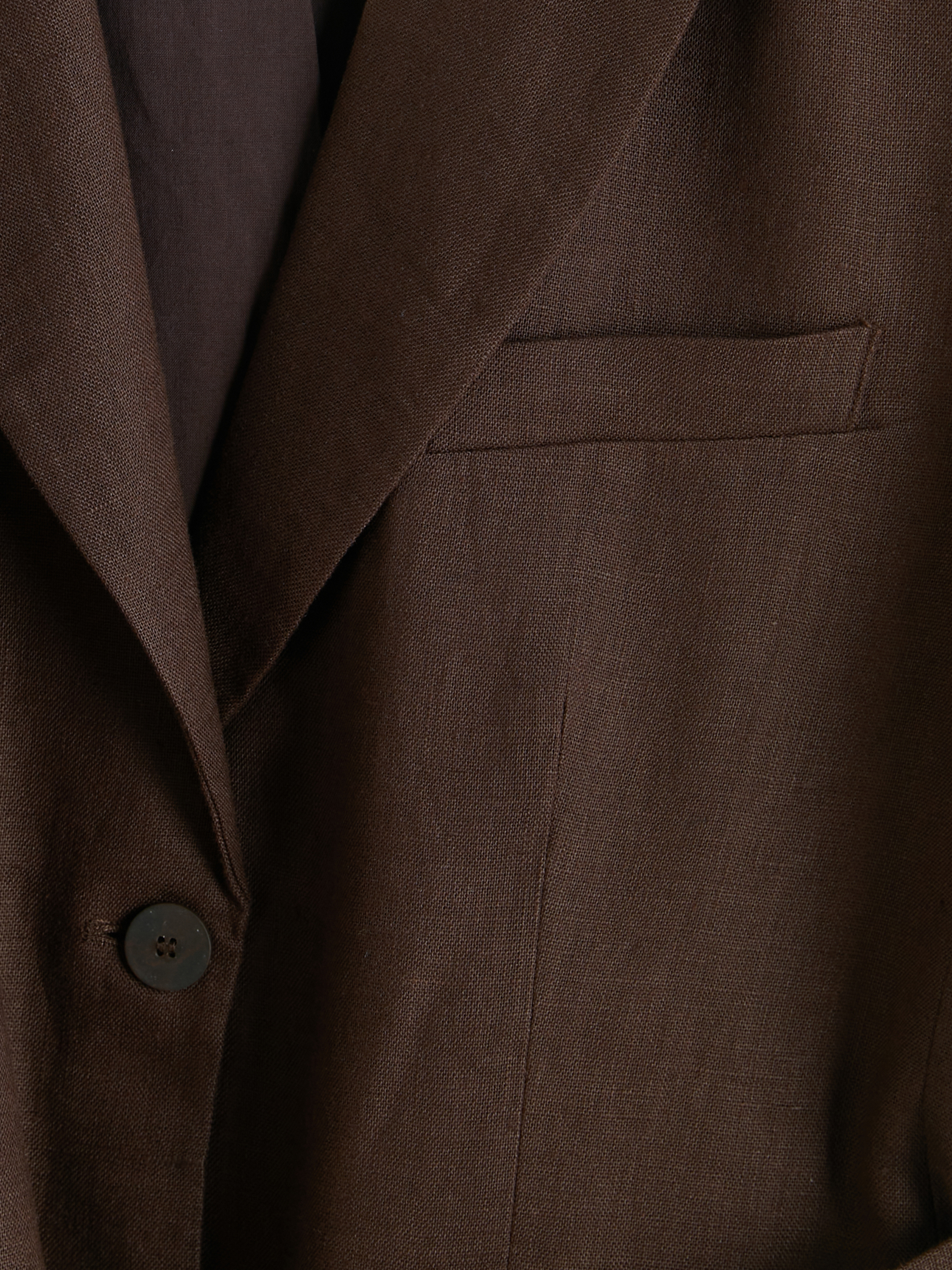 LCW STUDIO Kemerli Kadın %100 Keten Blazer Ceket görsel 2