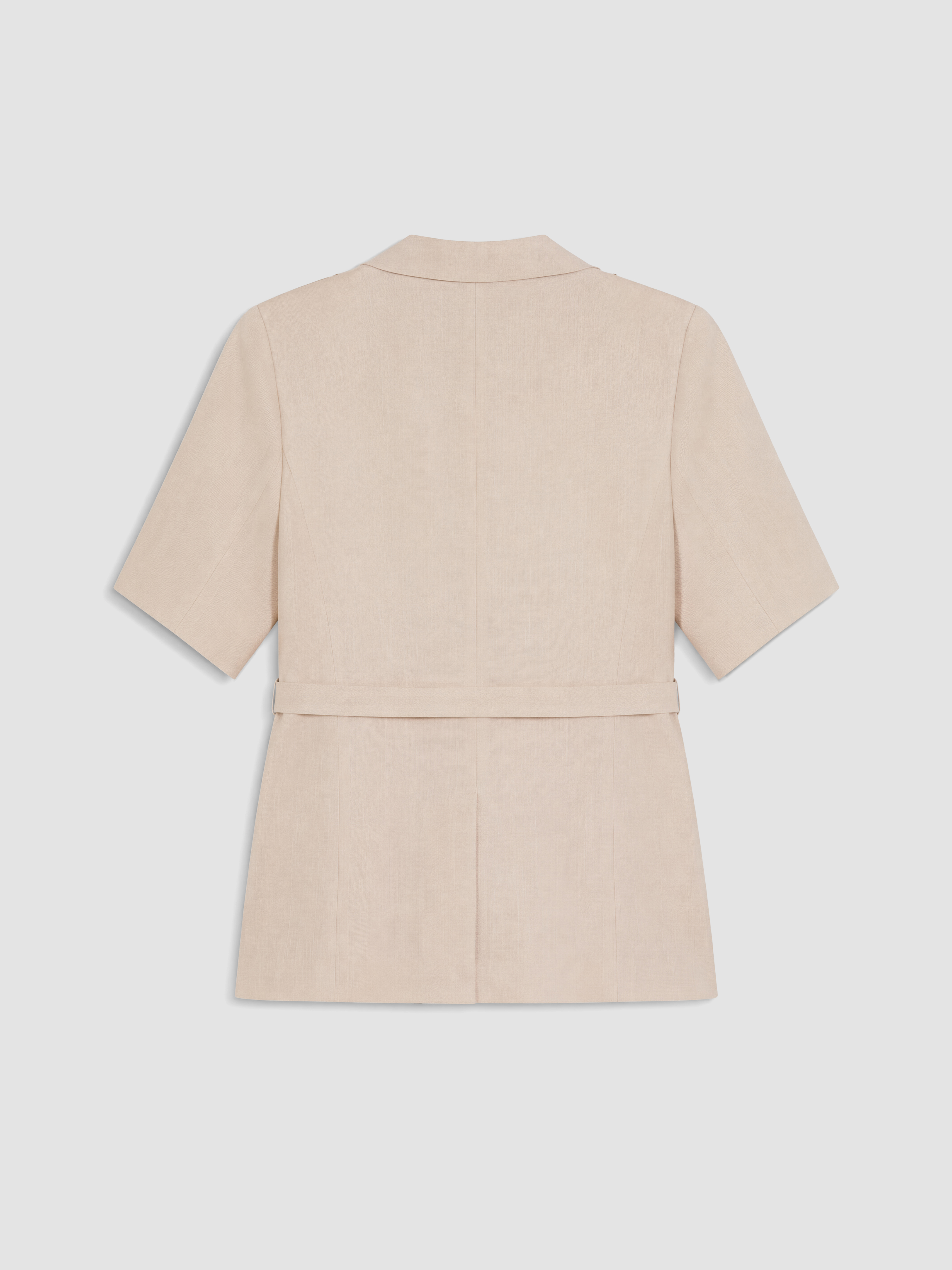 LCW STUDIO Kemerli Kadın %100 Keten Blazer Ceket görsel 7