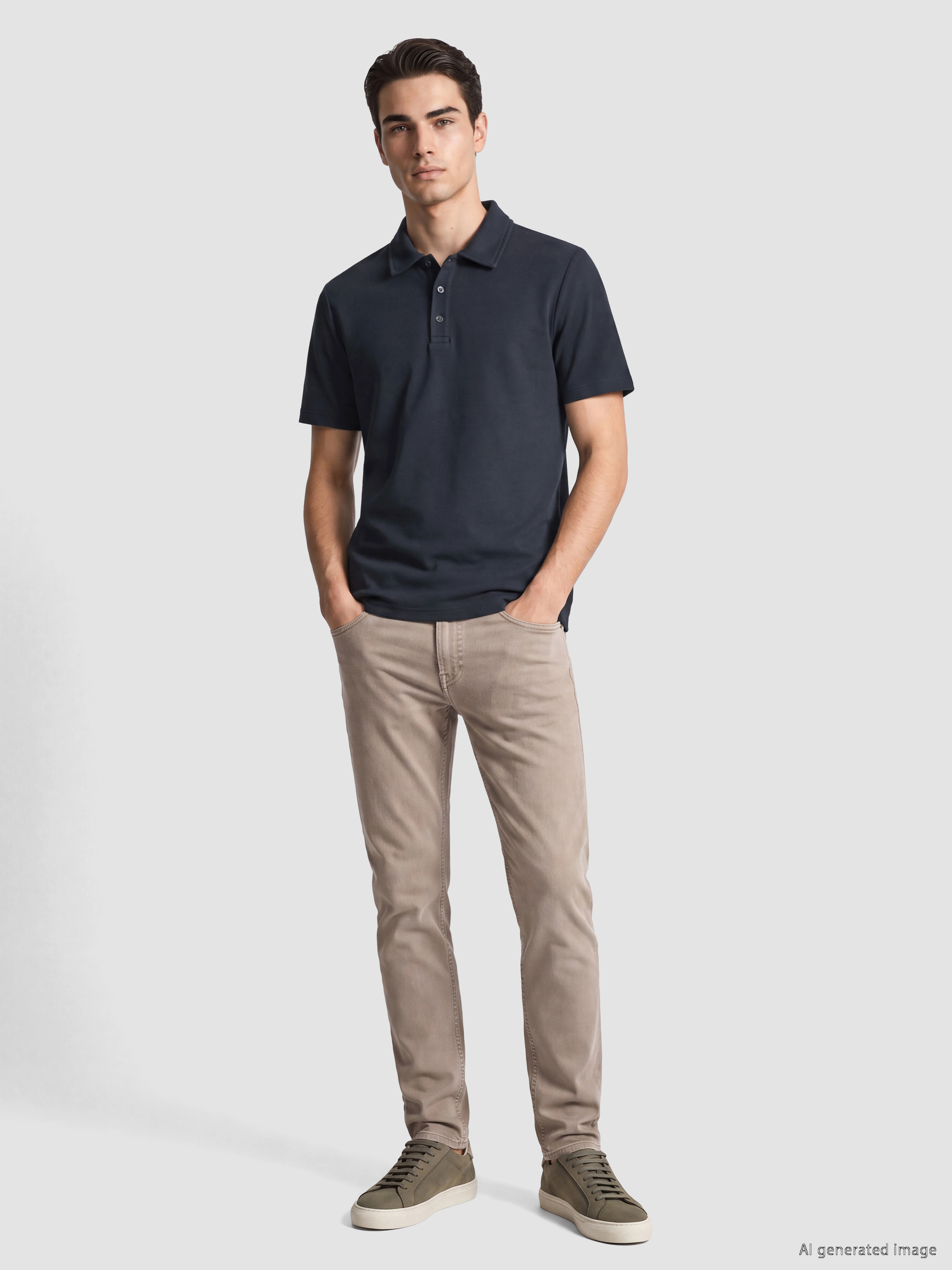 LCWAIKIKI Classic Polo Yaka Erkek Tişört görsel 2