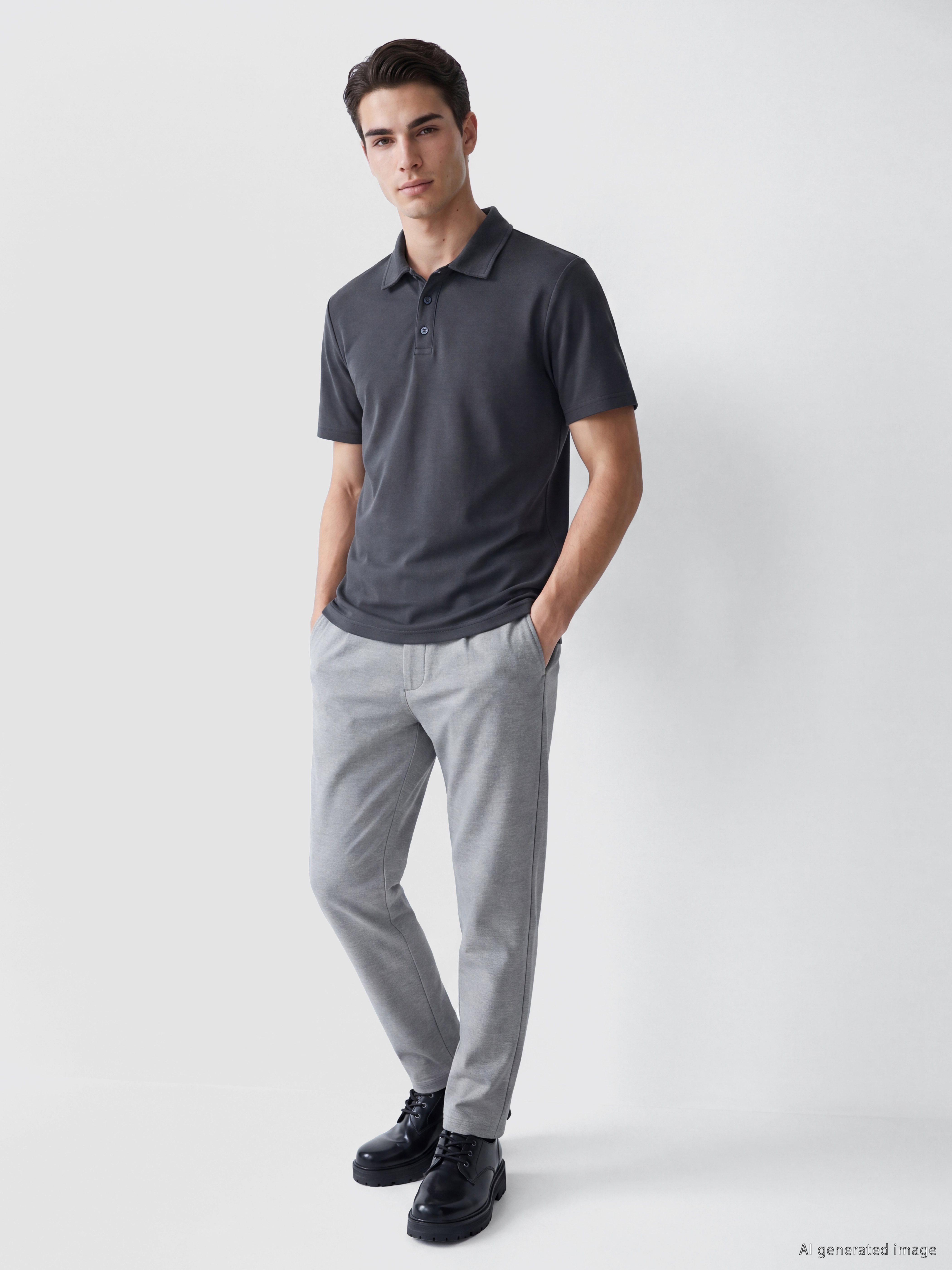 LCWAIKIKI Classic Polo Yaka Erkek Tişört görsel 2