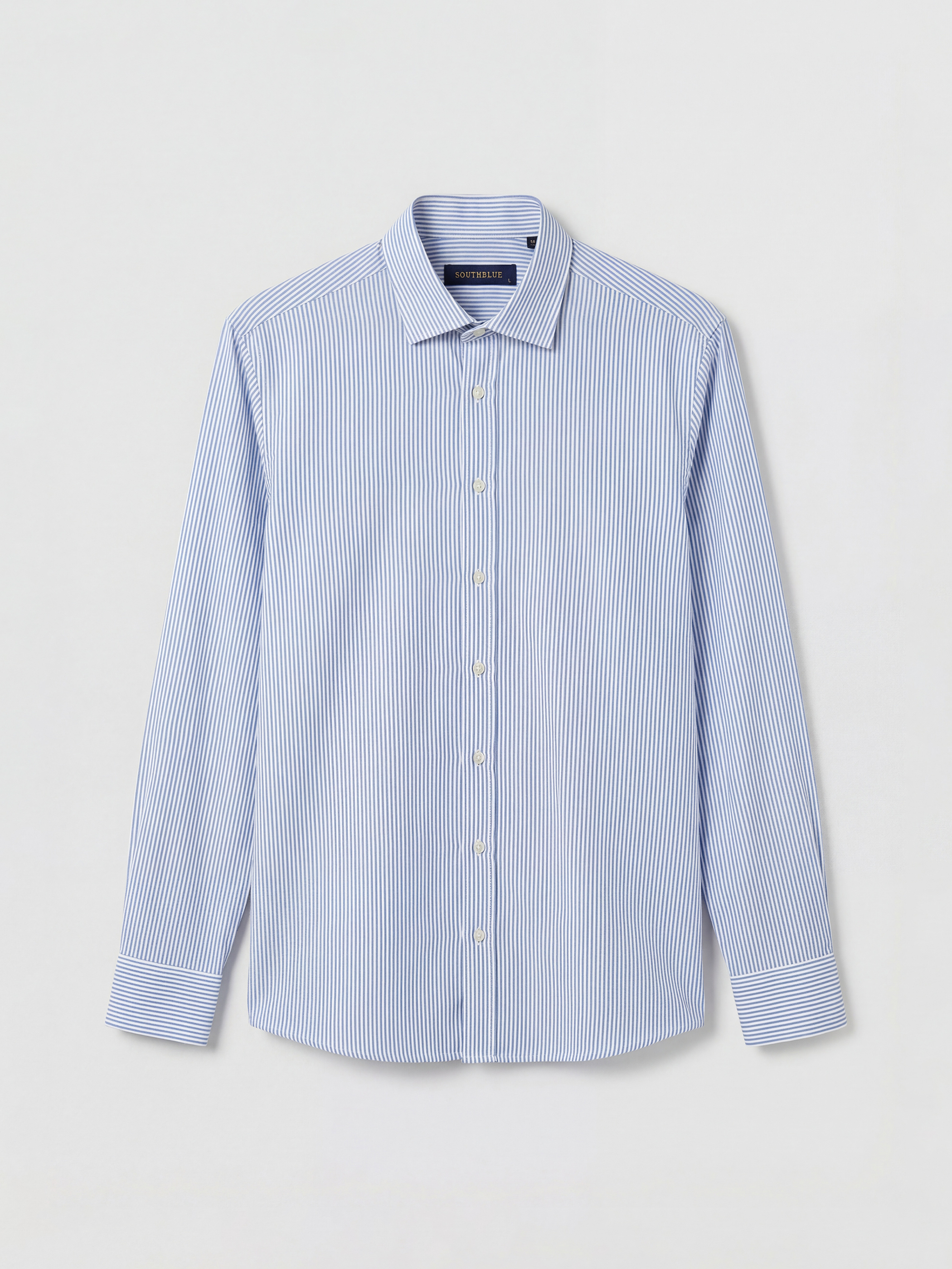SOUTHBLUE Regular Fit Çizgili Poplin Erkek Gömlek görsel 5