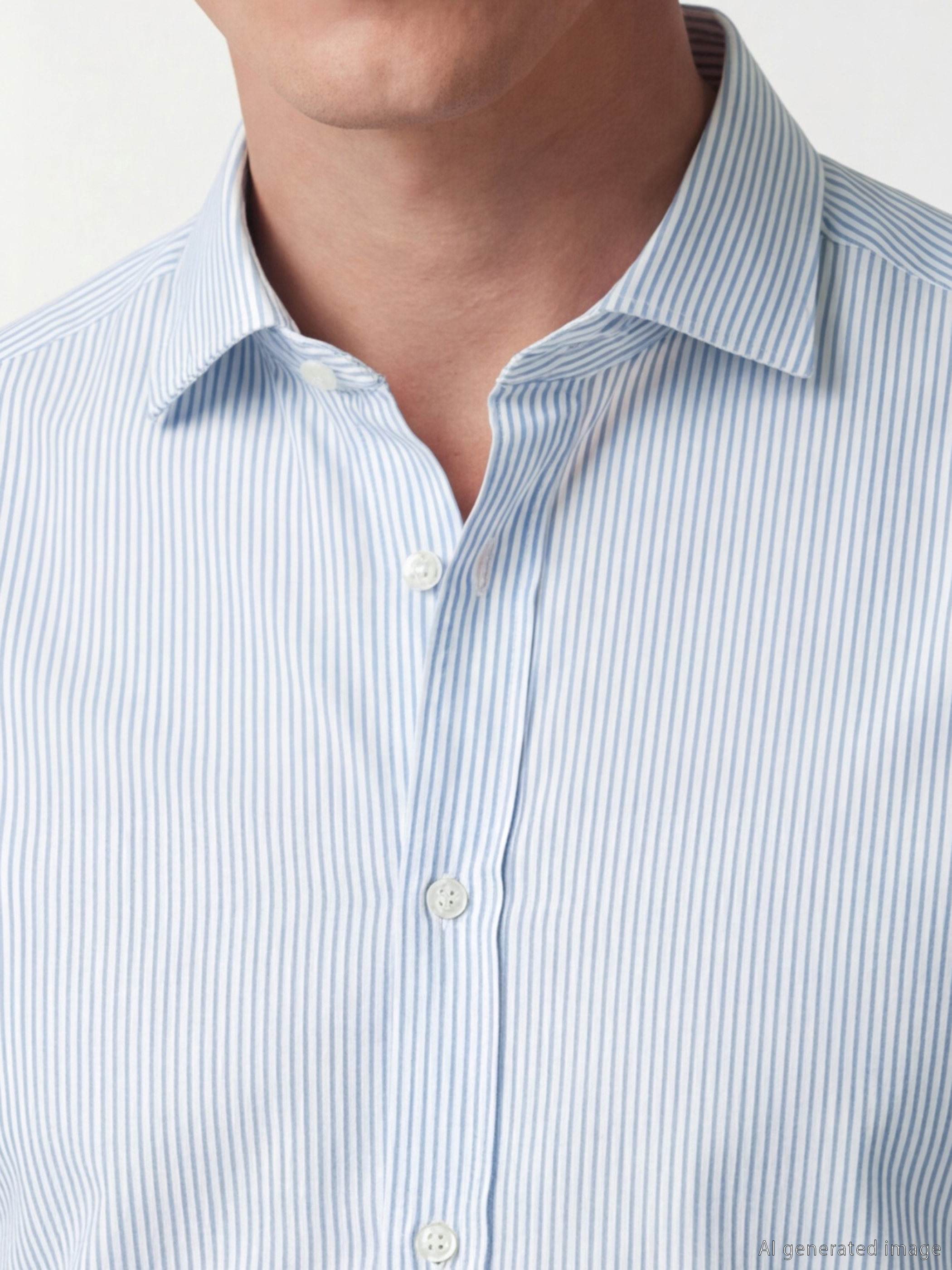 SOUTHBLUE Regular Fit Çizgili Poplin Erkek Gömlek görsel 3