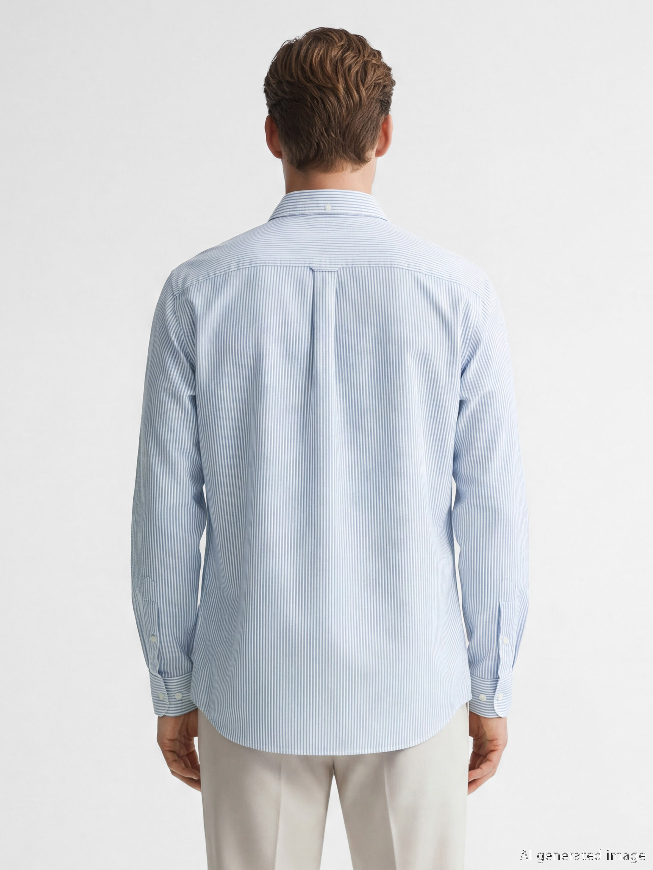 SOUTHBLUE Regular Fit Çizgili Poplin Erkek Gömlek görsel 4