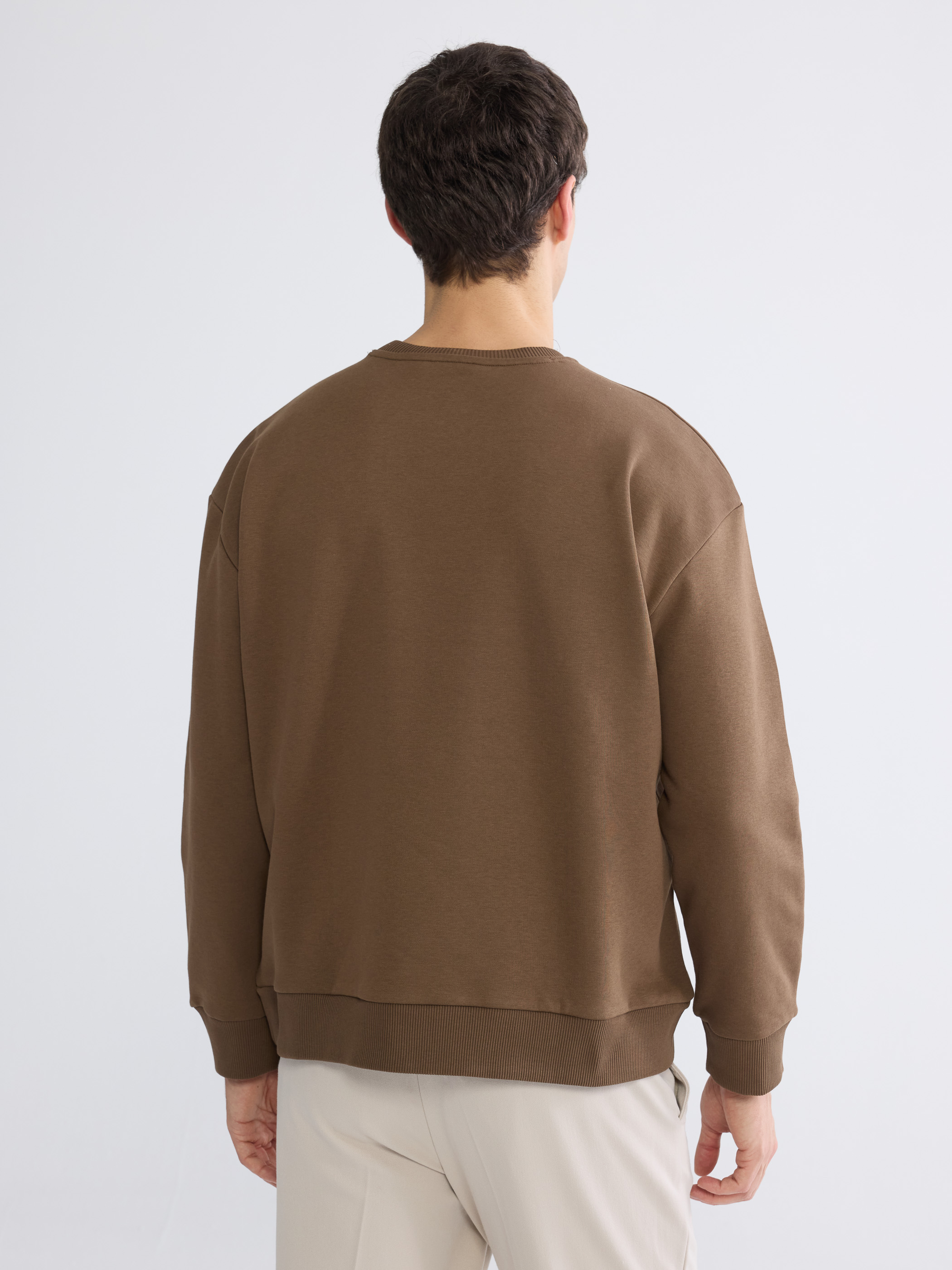 LCW Vision Bisiklet Yaka Erkek Kalın Sweatshirt görsel 6