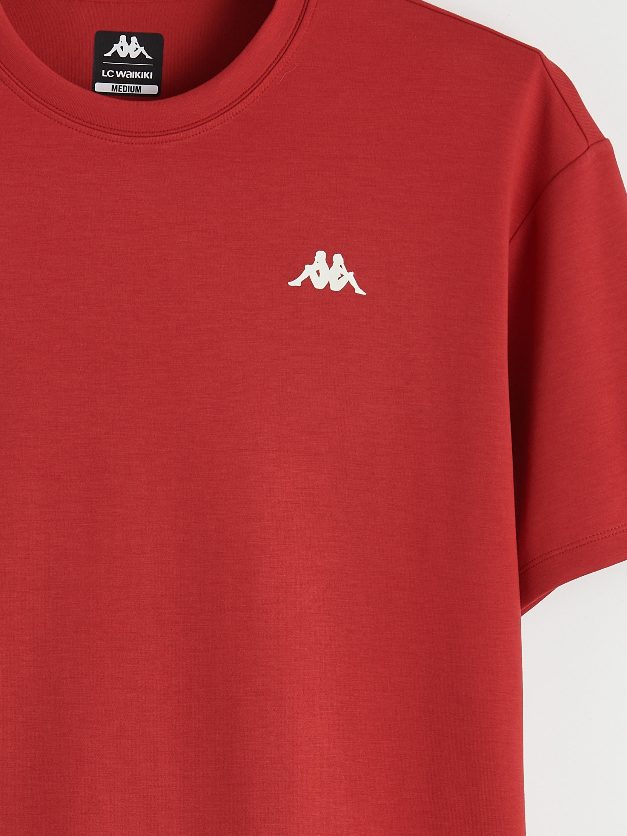 Kappa LC WAIKIKI Bisiklet Yaka Baskılı Unisex Spor Tişört görsel 8