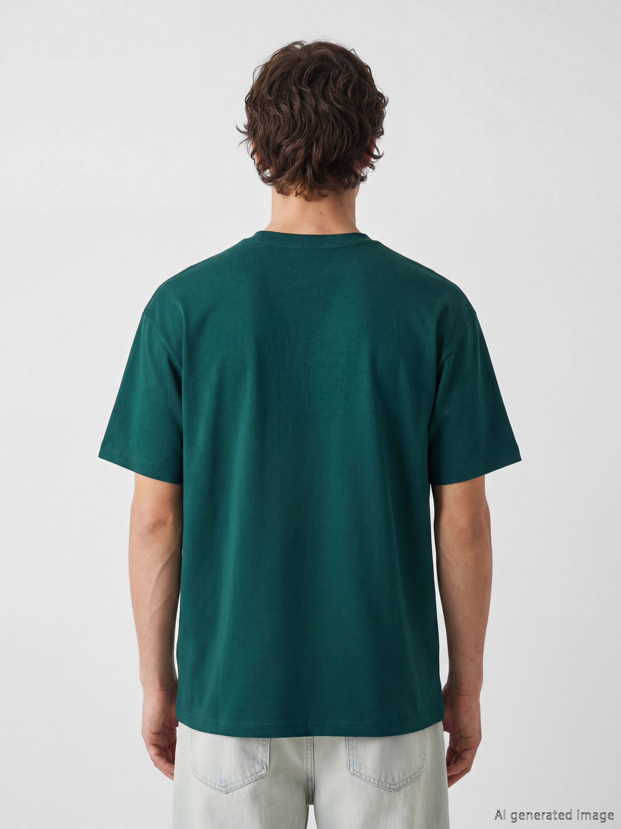 Kappa LC WAIKIKI Bisiklet Yaka Baskılı Unisex Spor Tişört görsel 5