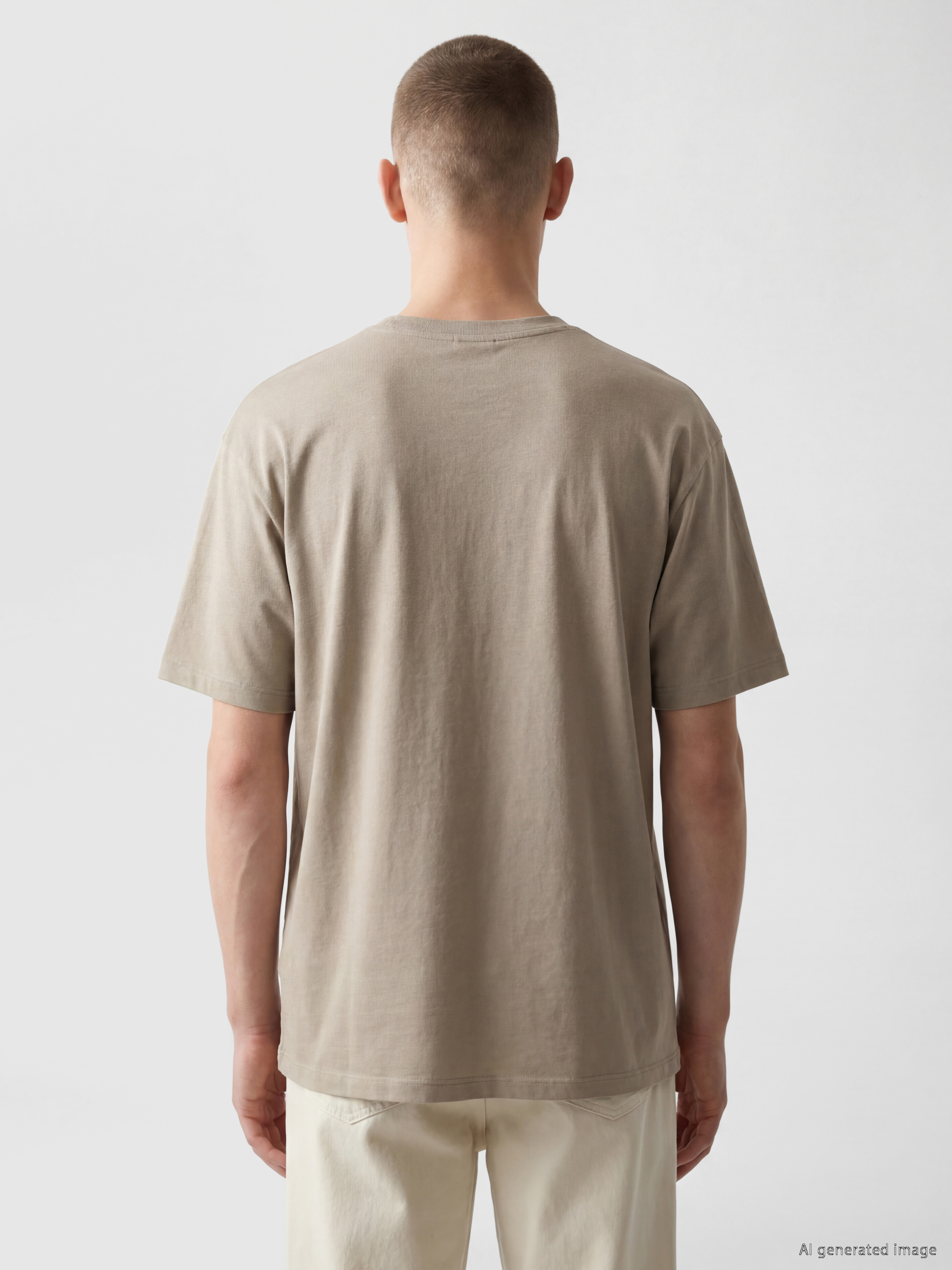 Kappa LC WAIKIKI Bisiklet Yaka Baskılı Unisex Spor Tişört görsel 4