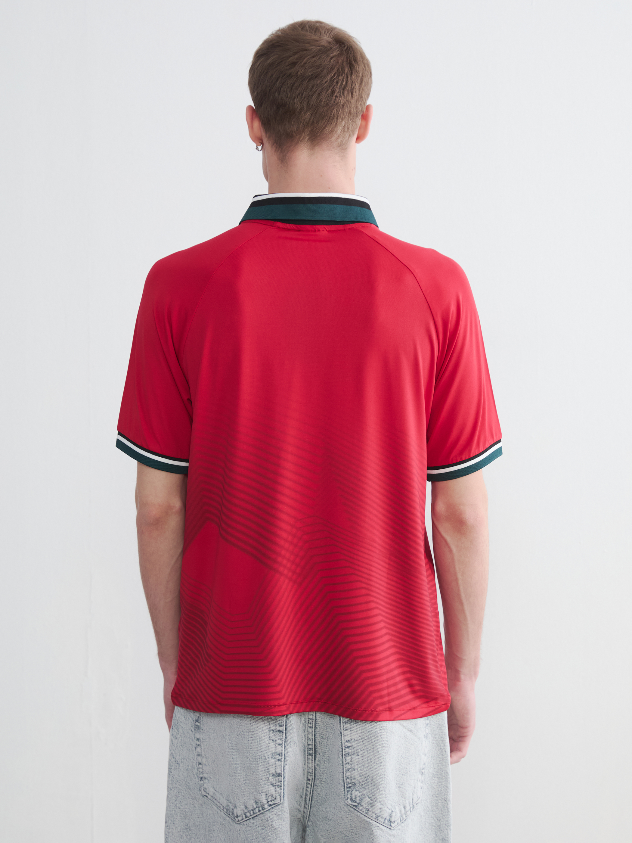 Kappa LC WAIKIKI Polo Yaka Baskılı Unisex Tişört görsel 8