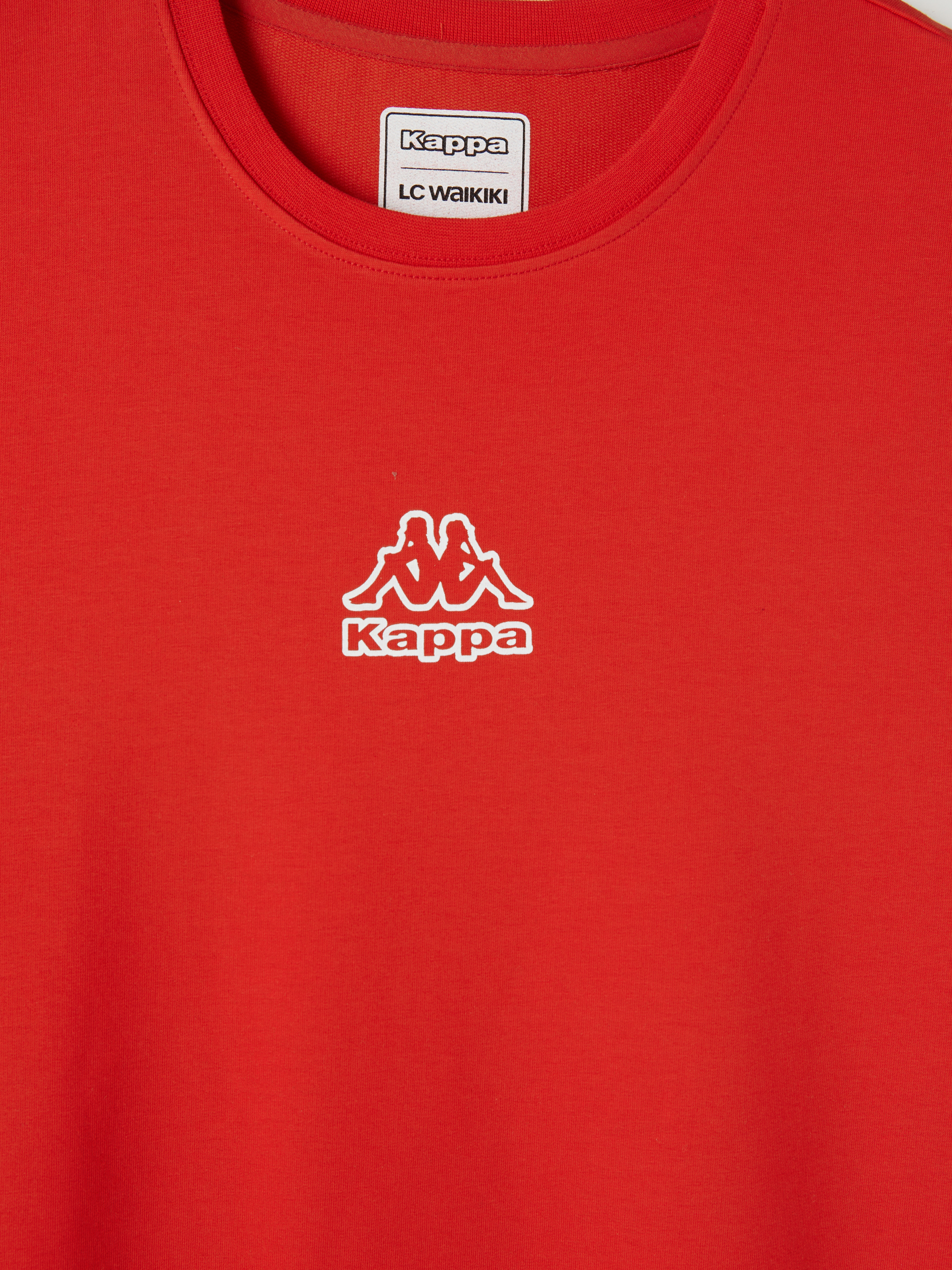 Kappa LC WAIKIKI Bisiklet Yaka Baskılı Unisex Spor Tişört görsel 7