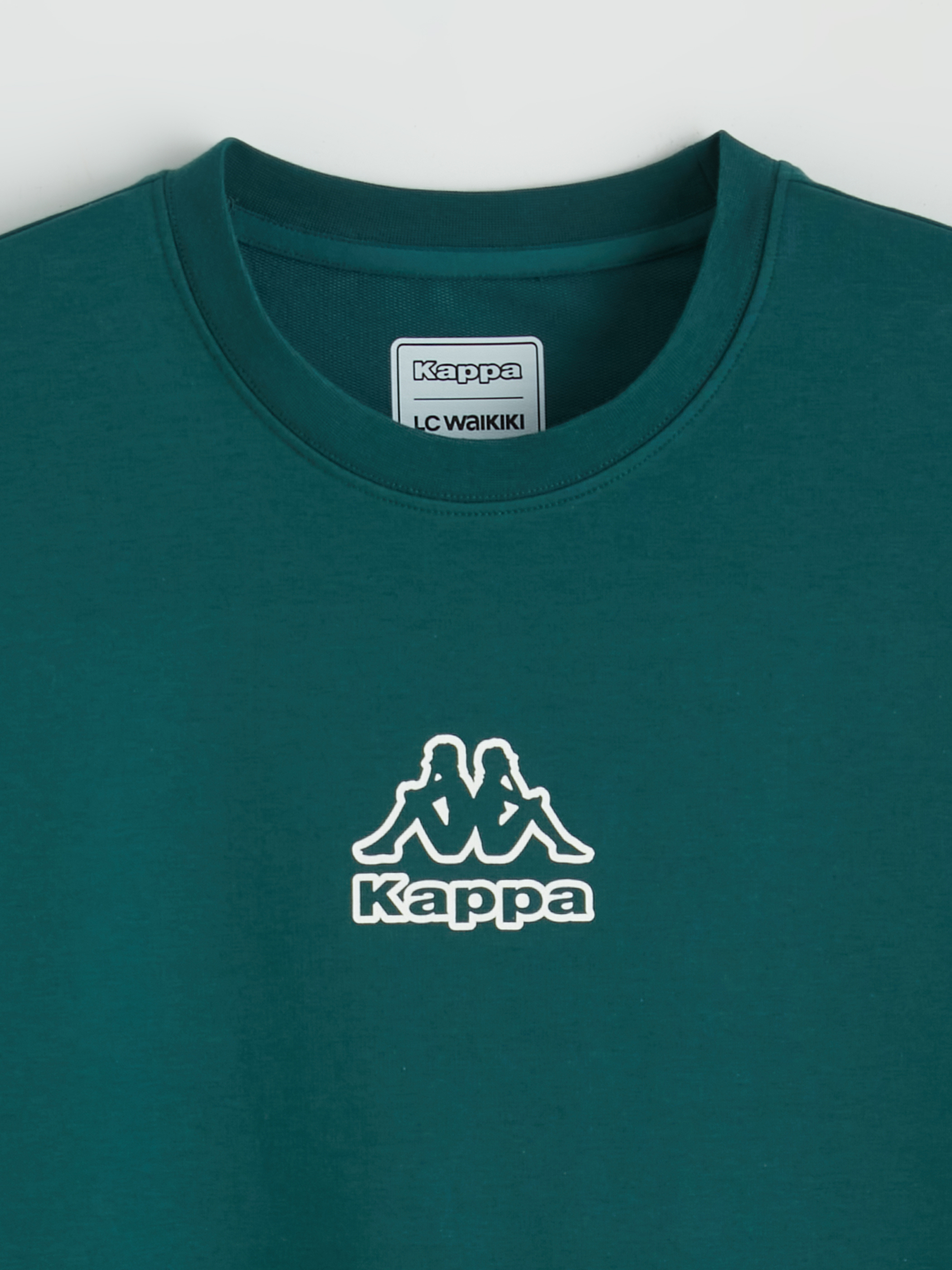 Kappa LC WAIKIKI Bisiklet Yaka Baskılı Unisex Spor Tişört görsel 6