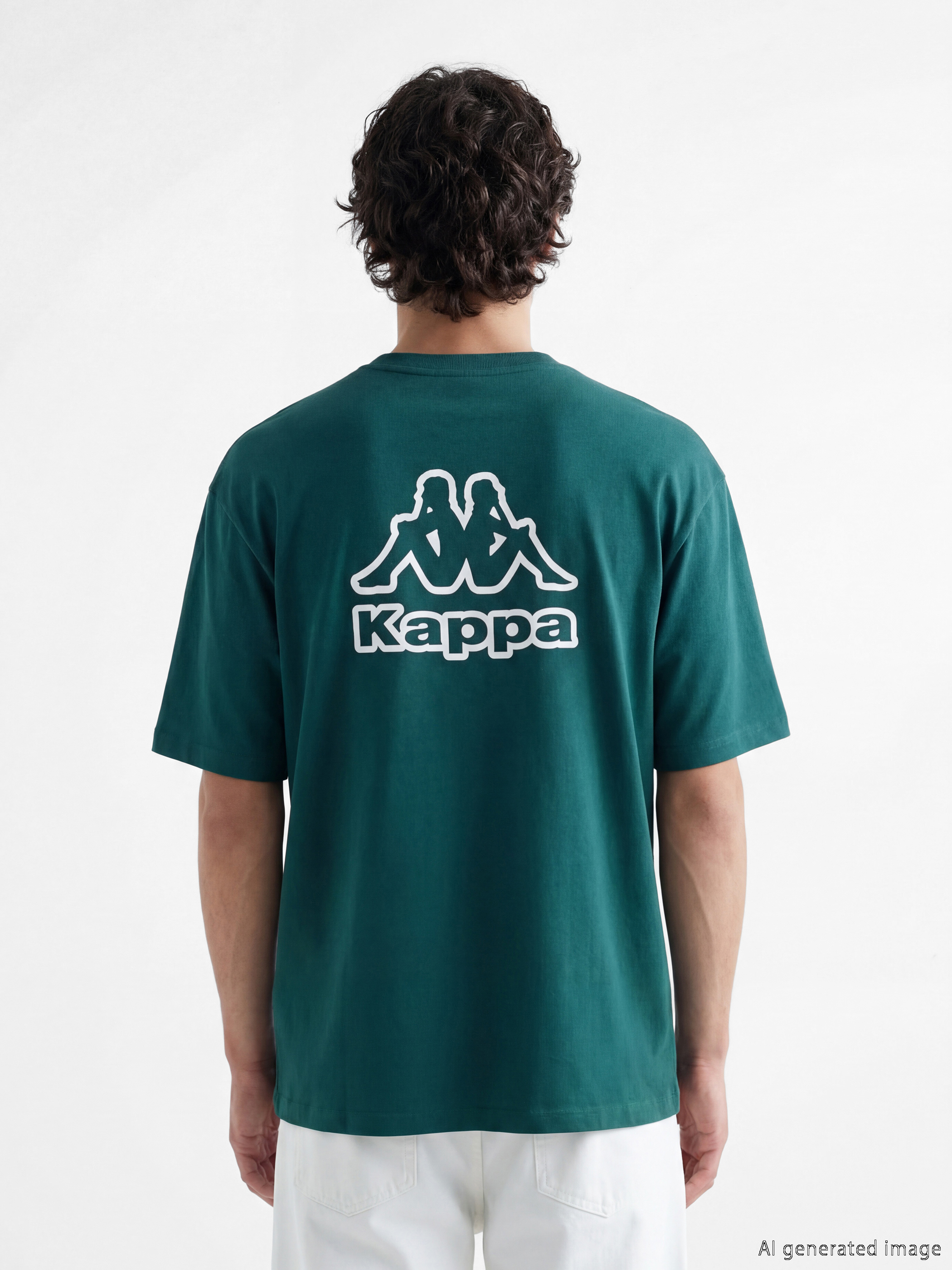 Kappa LC WAIKIKI Bisiklet Yaka Baskılı Unisex Spor Tişört görsel 4