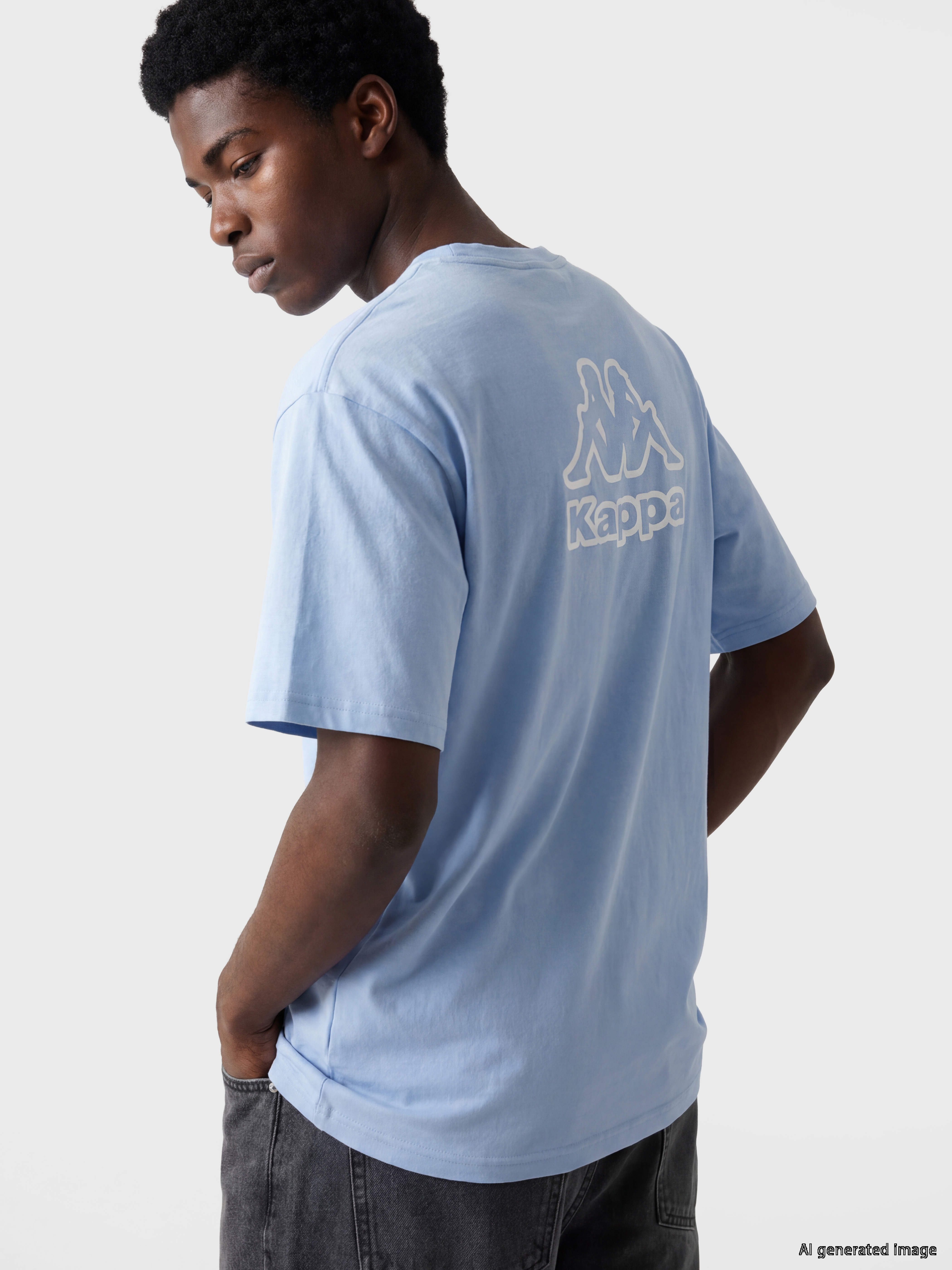 Kappa LC WAIKIKI Bisiklet Yaka Baskılı Unisex Spor Tişört