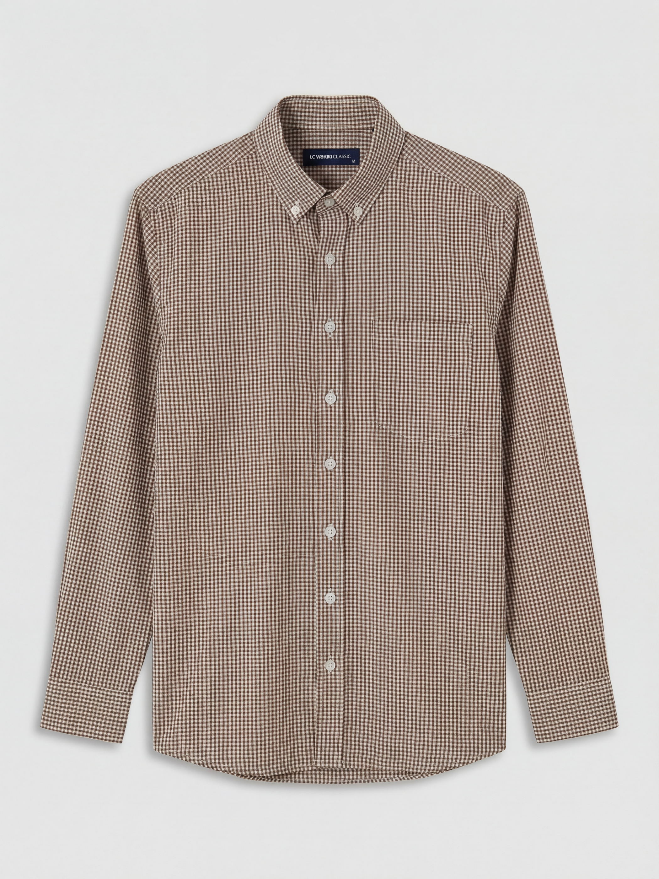 LCWAIKIKI Classic Regular Fit Ekose Erkek Gömlek görsel 5