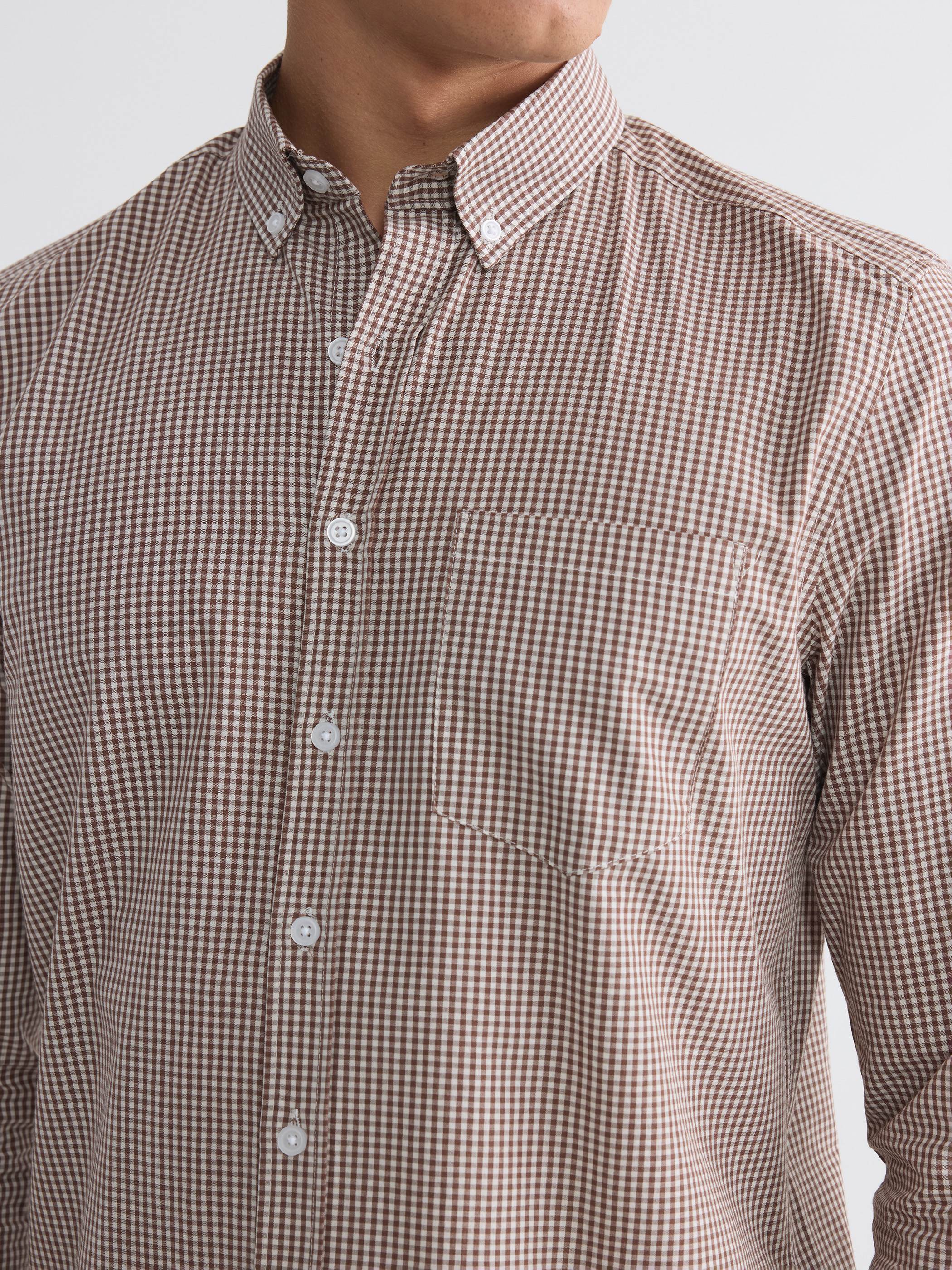 LCWAIKIKI Classic Regular Fit Ekose Erkek Gömlek görsel 3