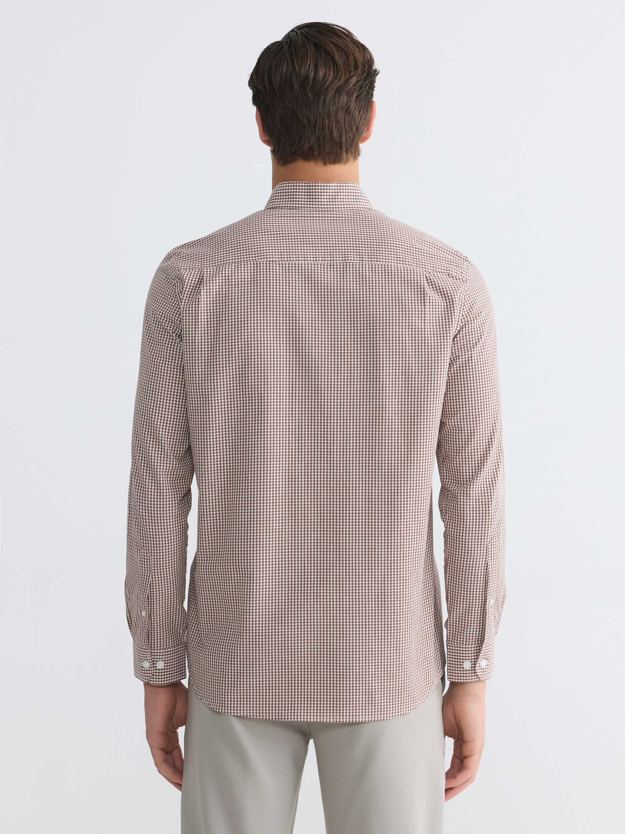 LCWAIKIKI Classic Regular Fit Ekose Erkek Gömlek görsel 4