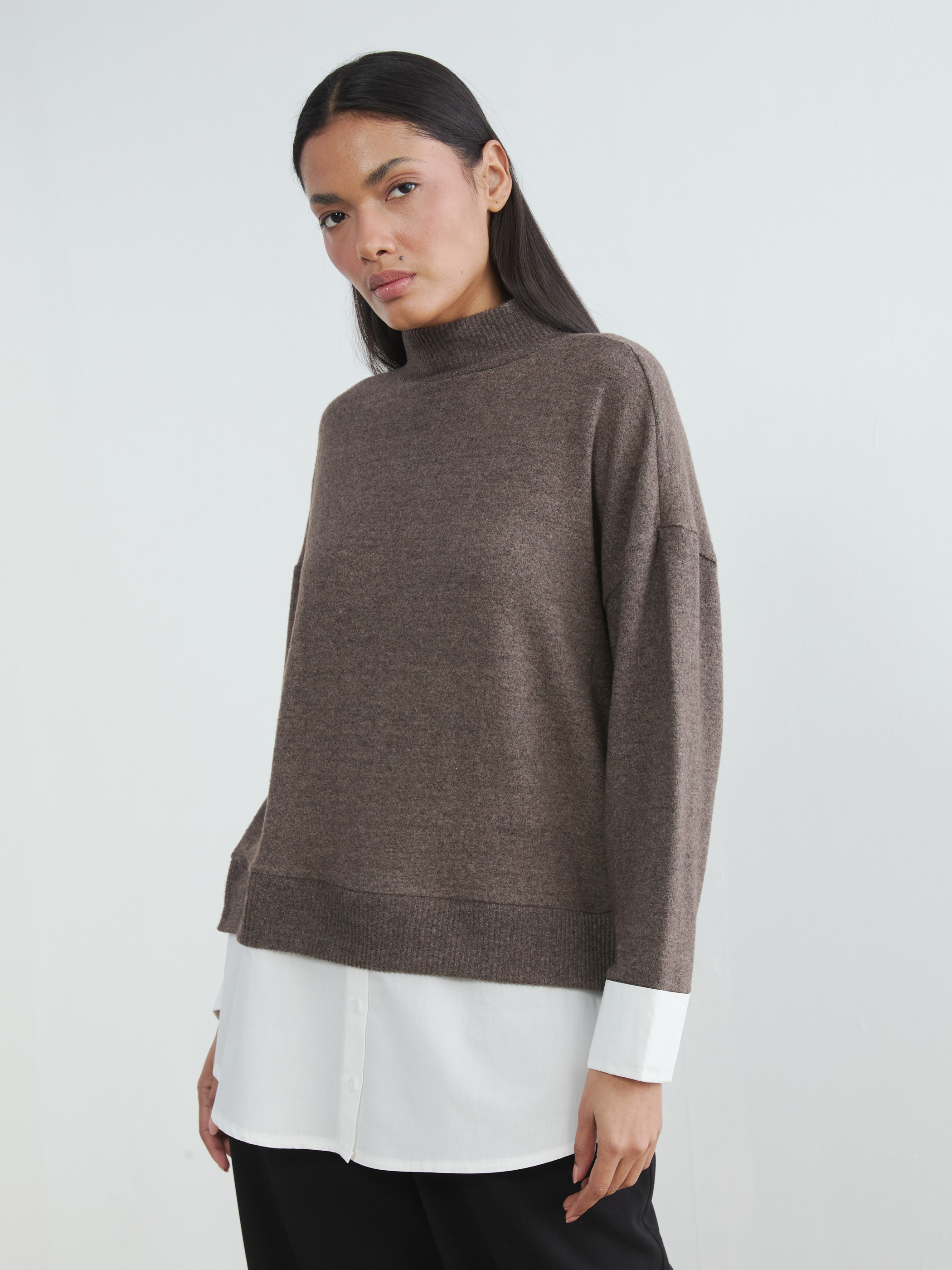 LCWAIKIKI Classic Soft Touch Oversize Kadın Sweatshirt Tunik