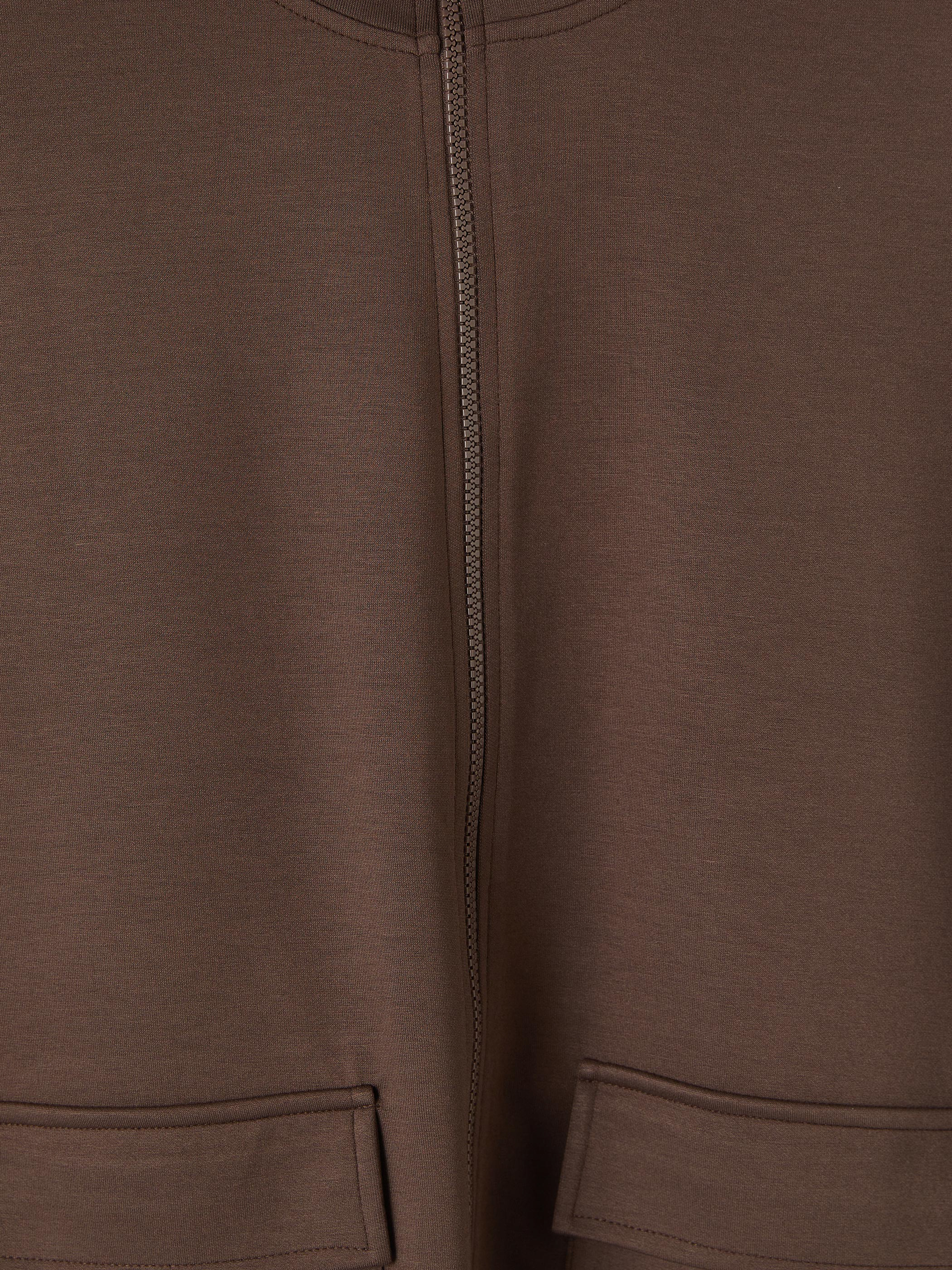 LCW Modest Dik Yaka Oversize Büzgülü Kadın Yelek görsel 6