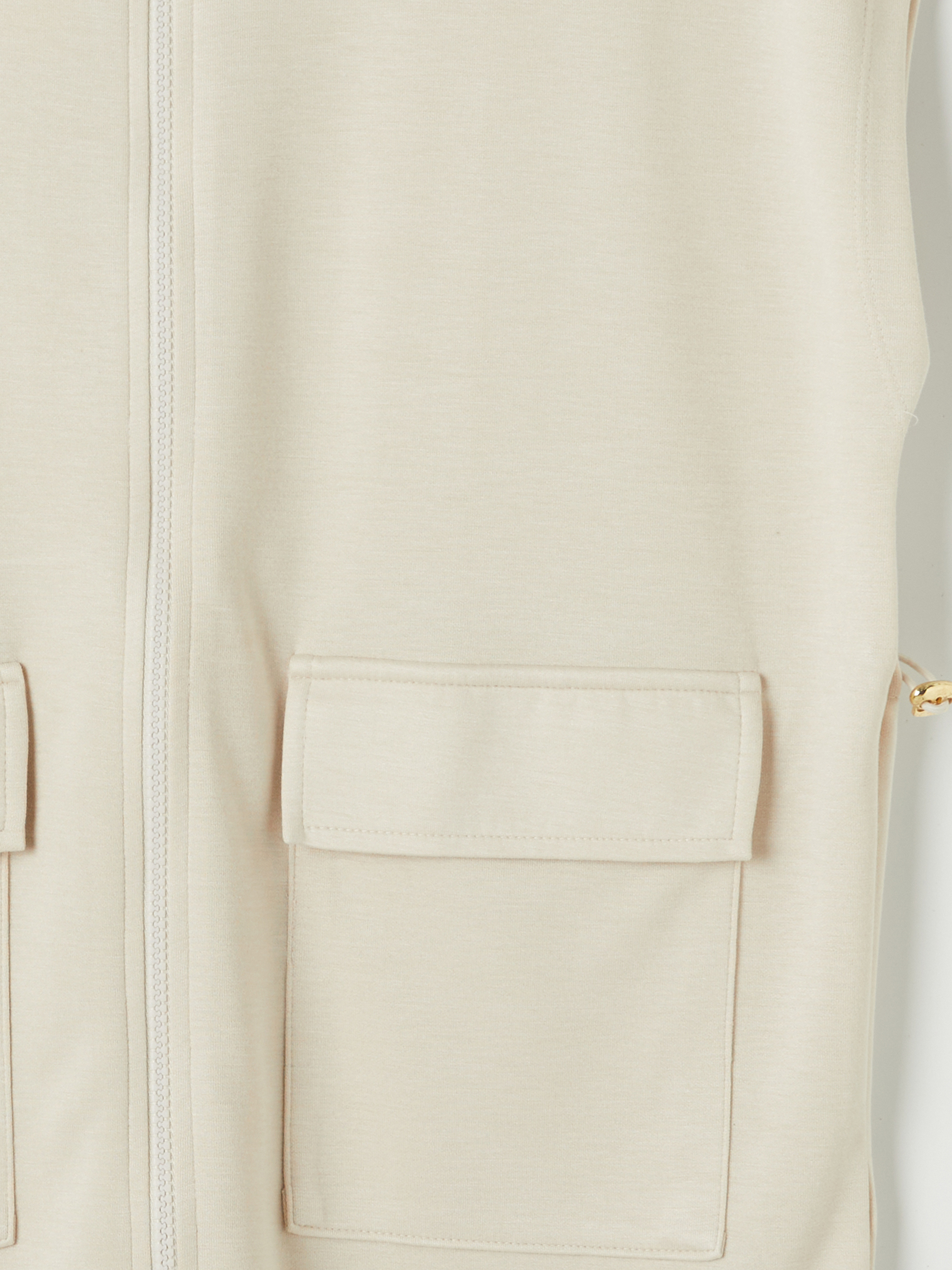 LCW Modest Dik Yaka Oversize Büzgülü Kadın Yelek görsel 4