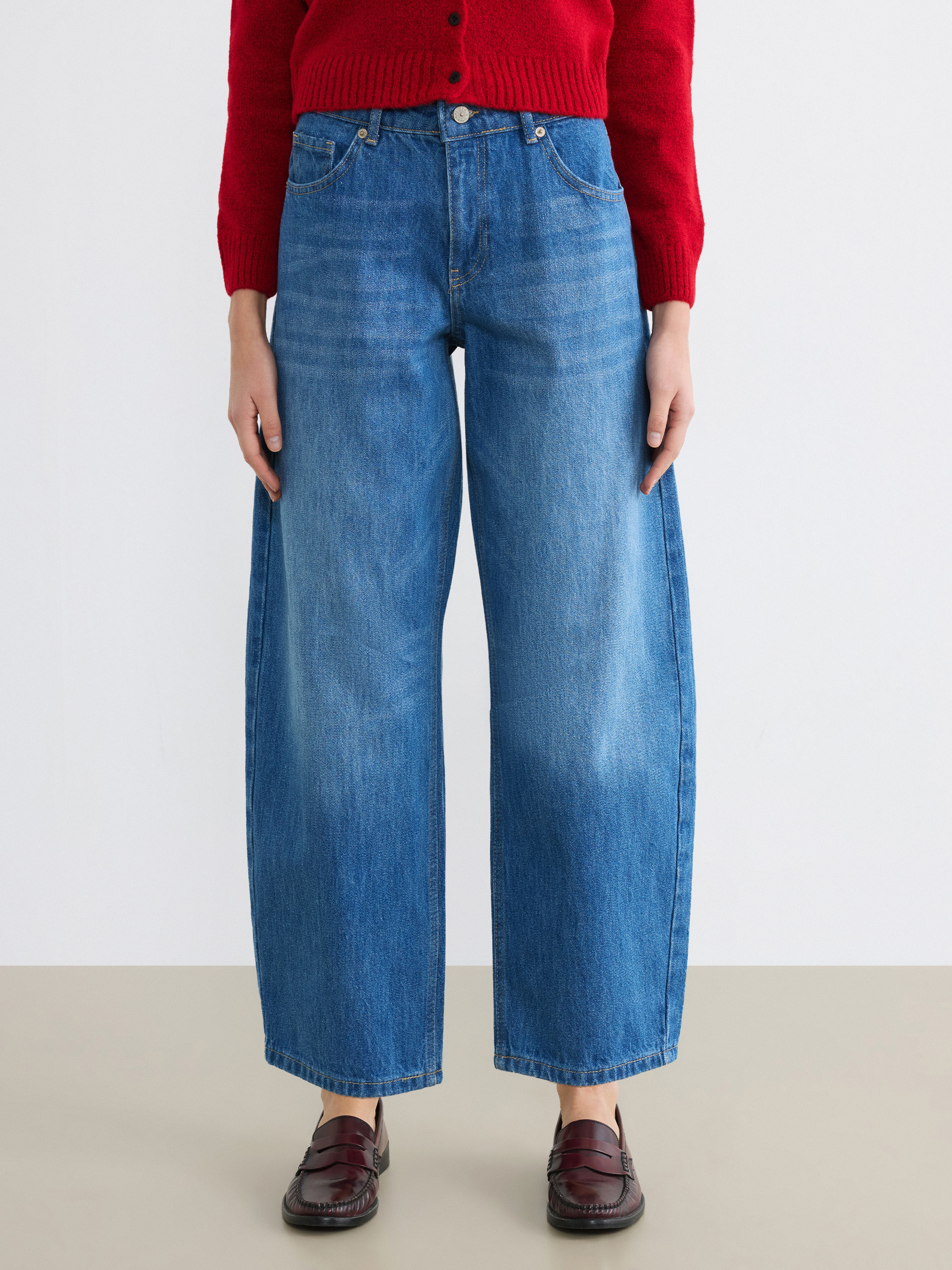 LCW Jeans Barrel Fit Kadın Jean Pantolon görsel 2
