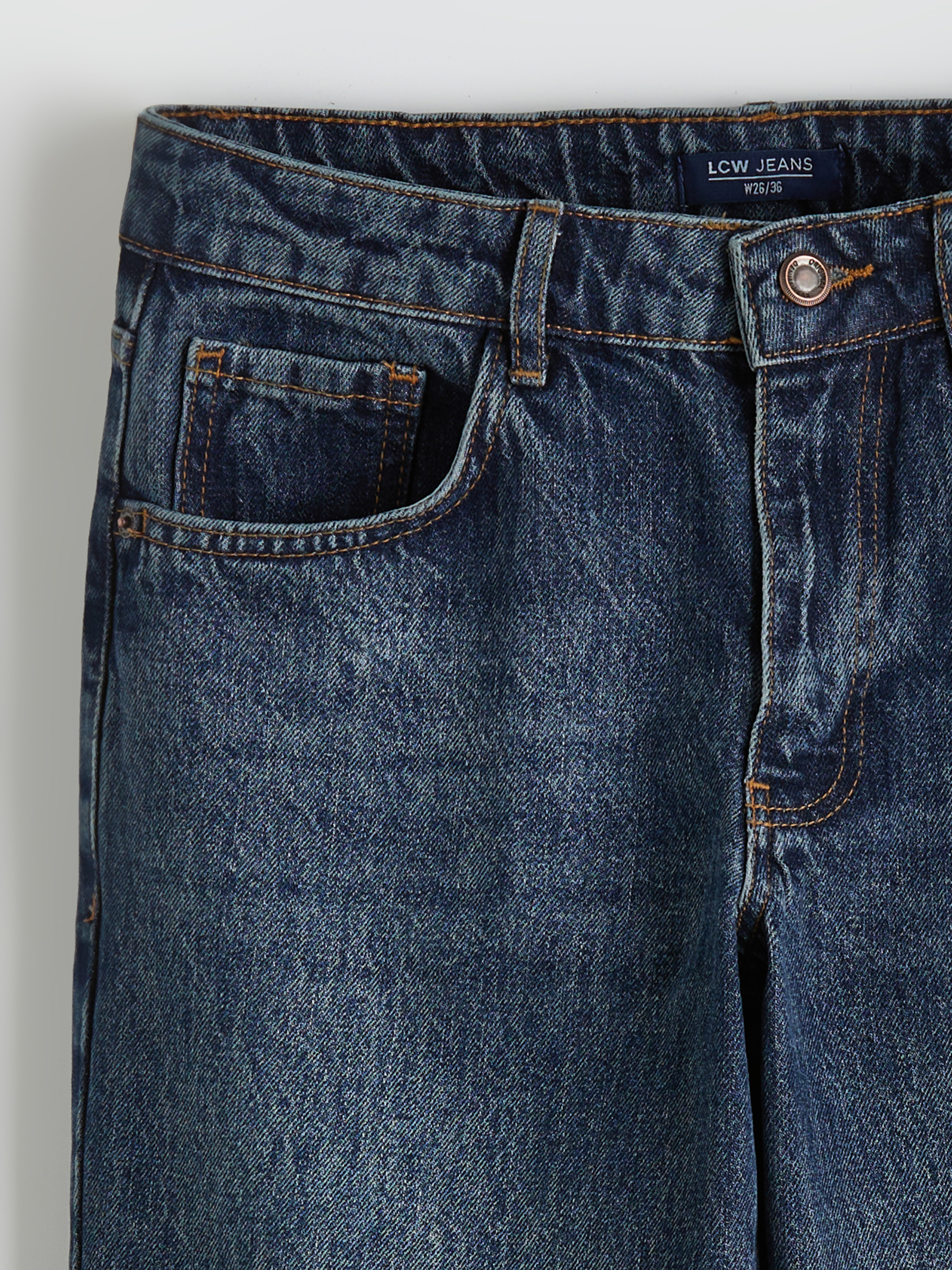 LCW Jeans Straight Fit Kadın Jean Pantolon görsel 6