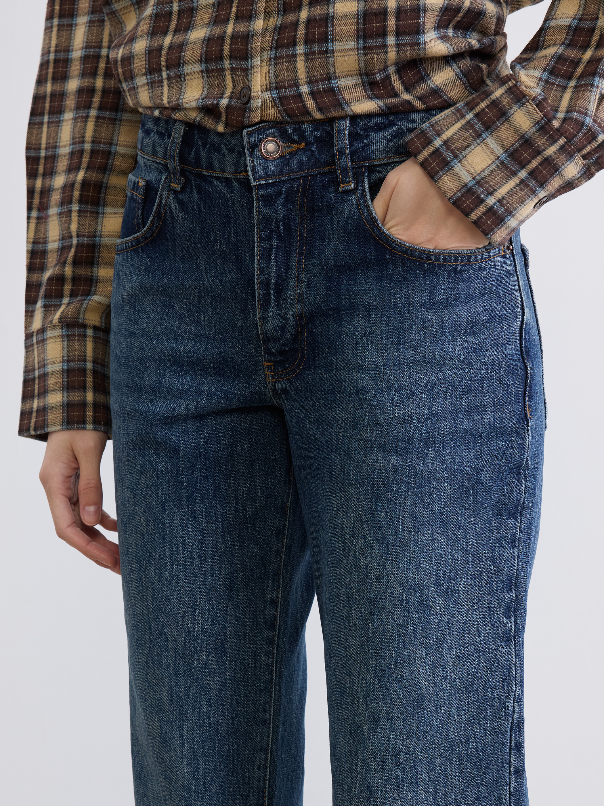 LCW Jeans Straight Fit Kadın Jean Pantolon görsel 3