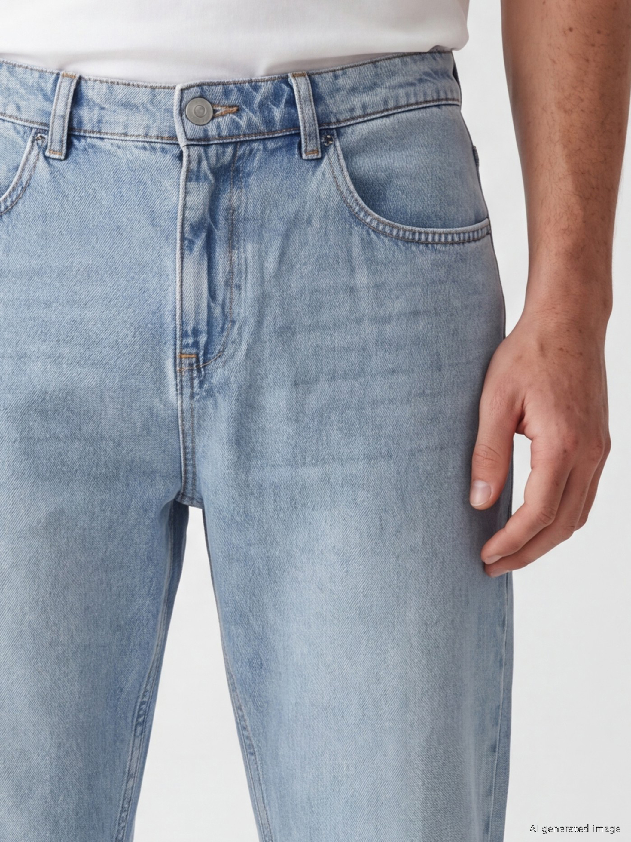 LCW Jeans 745 Baggy Fit Erkek Jean Pantolon görsel 3