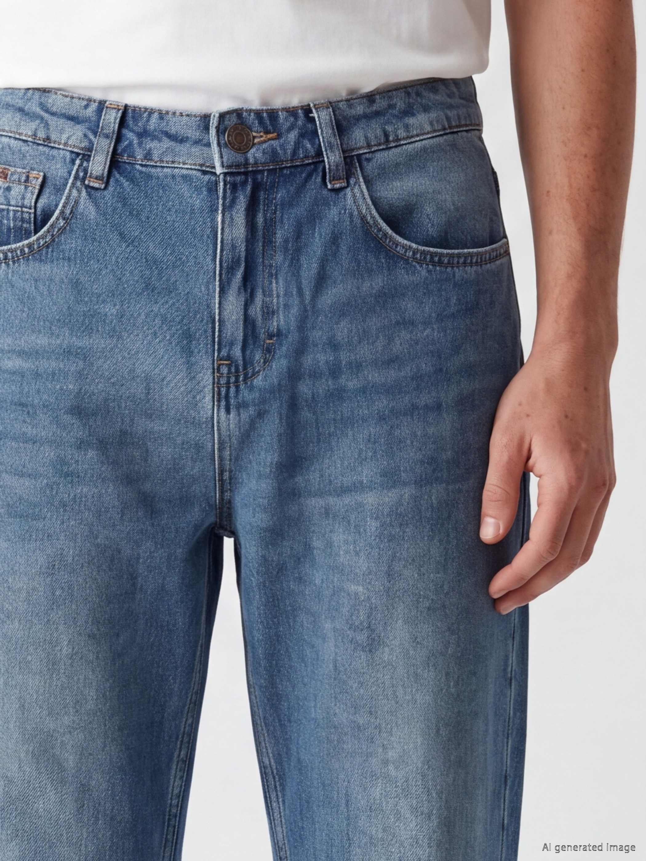 LCW Jeans 745 Baggy Fit Erkek Jean Pantolon görsel 4