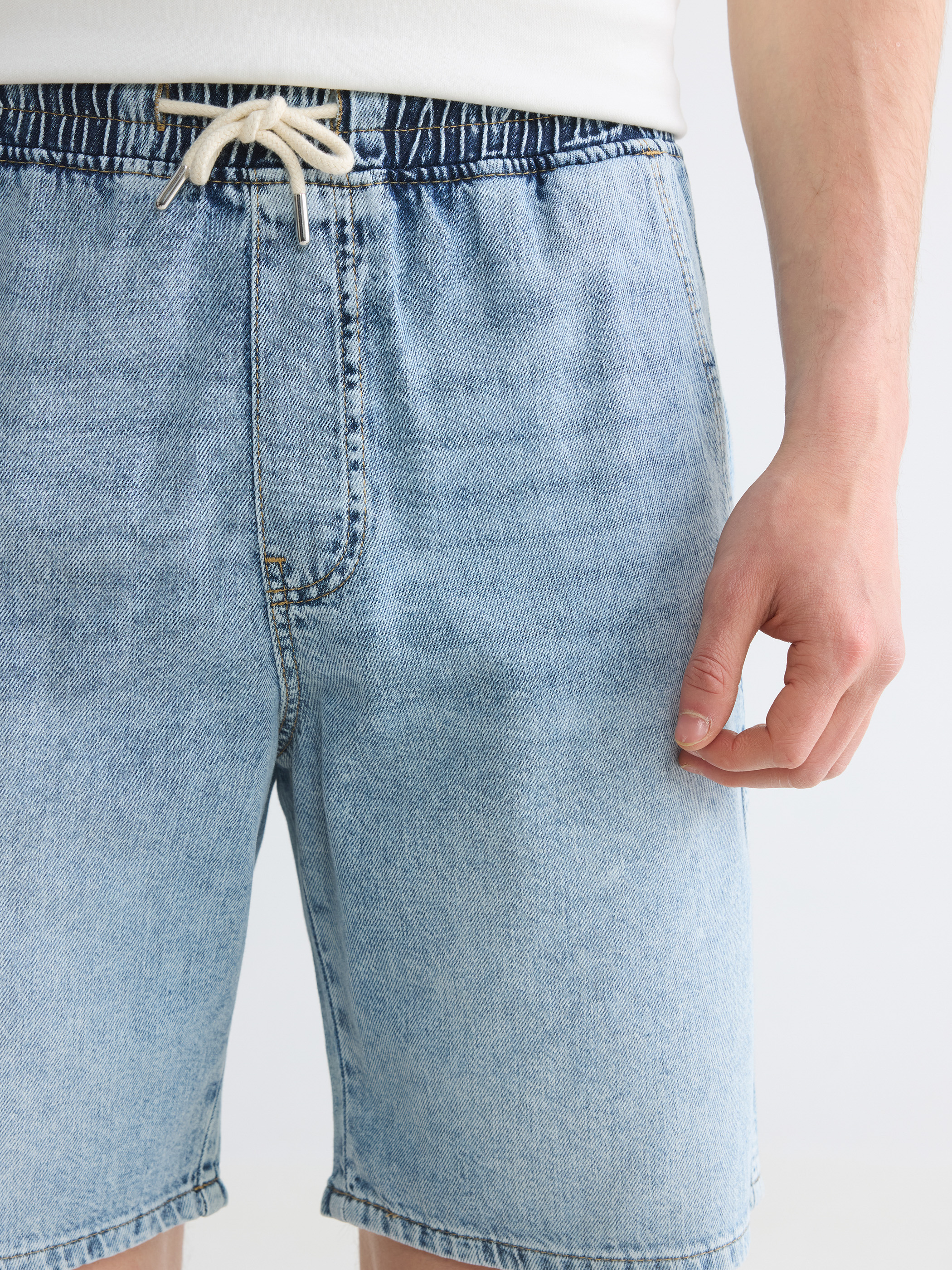 LCW Jeans Loose Fit Erkek Jean Şort görsel 5