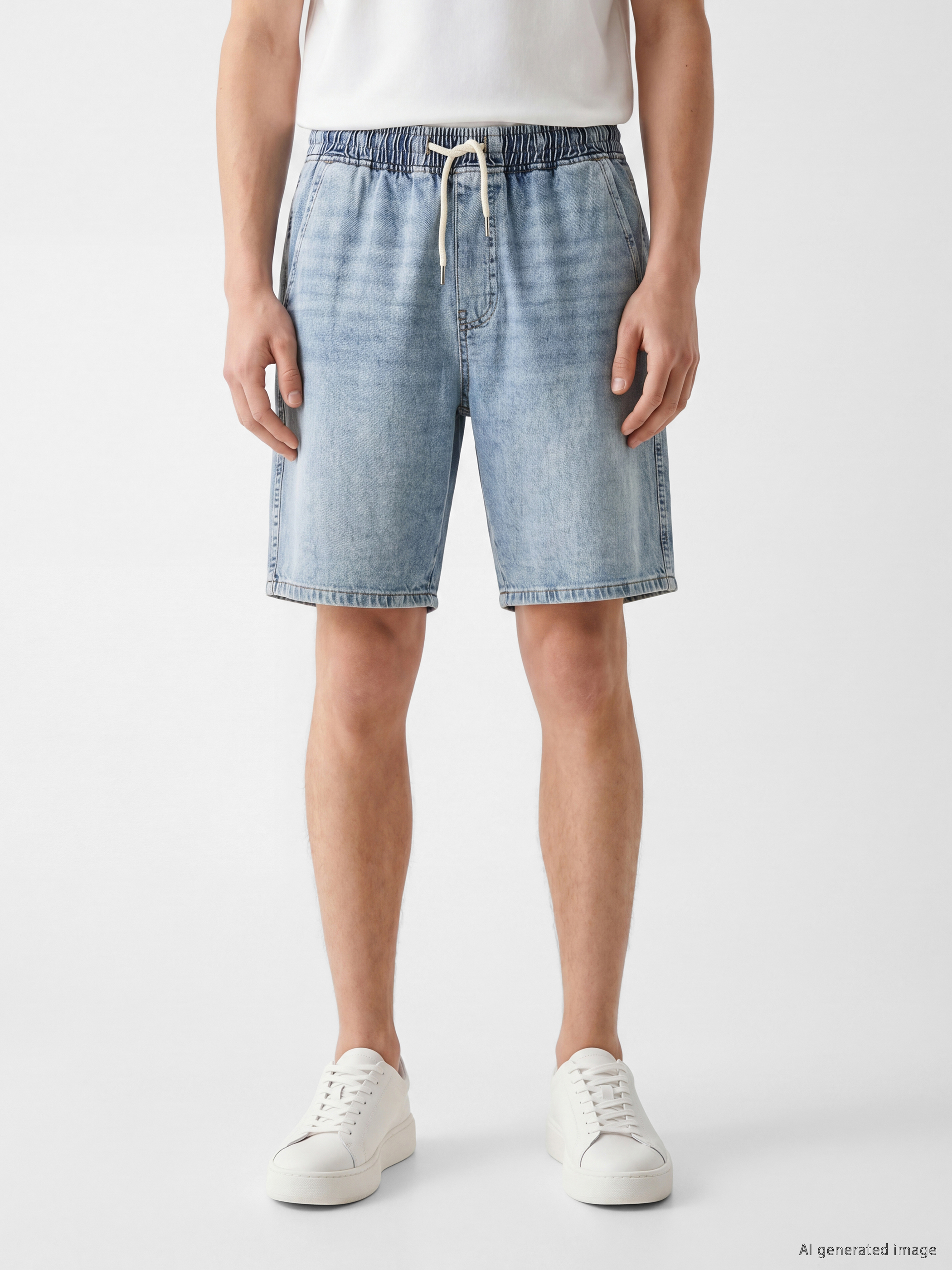 LCW Jeans Loose Fit Erkek Jean Şort görsel 3