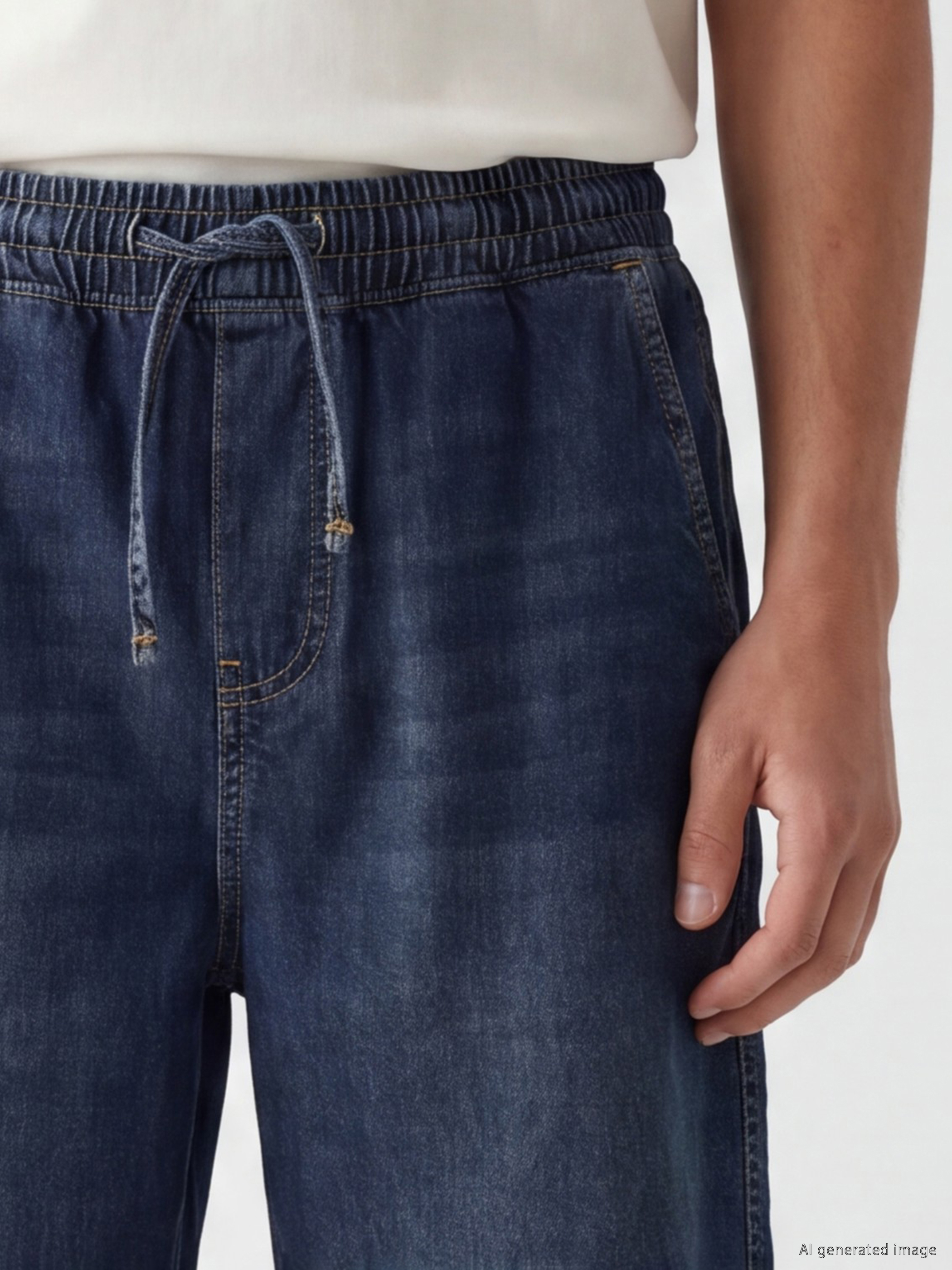 LCW Jeans Loose Fit Erkek Jean Şort görsel 3