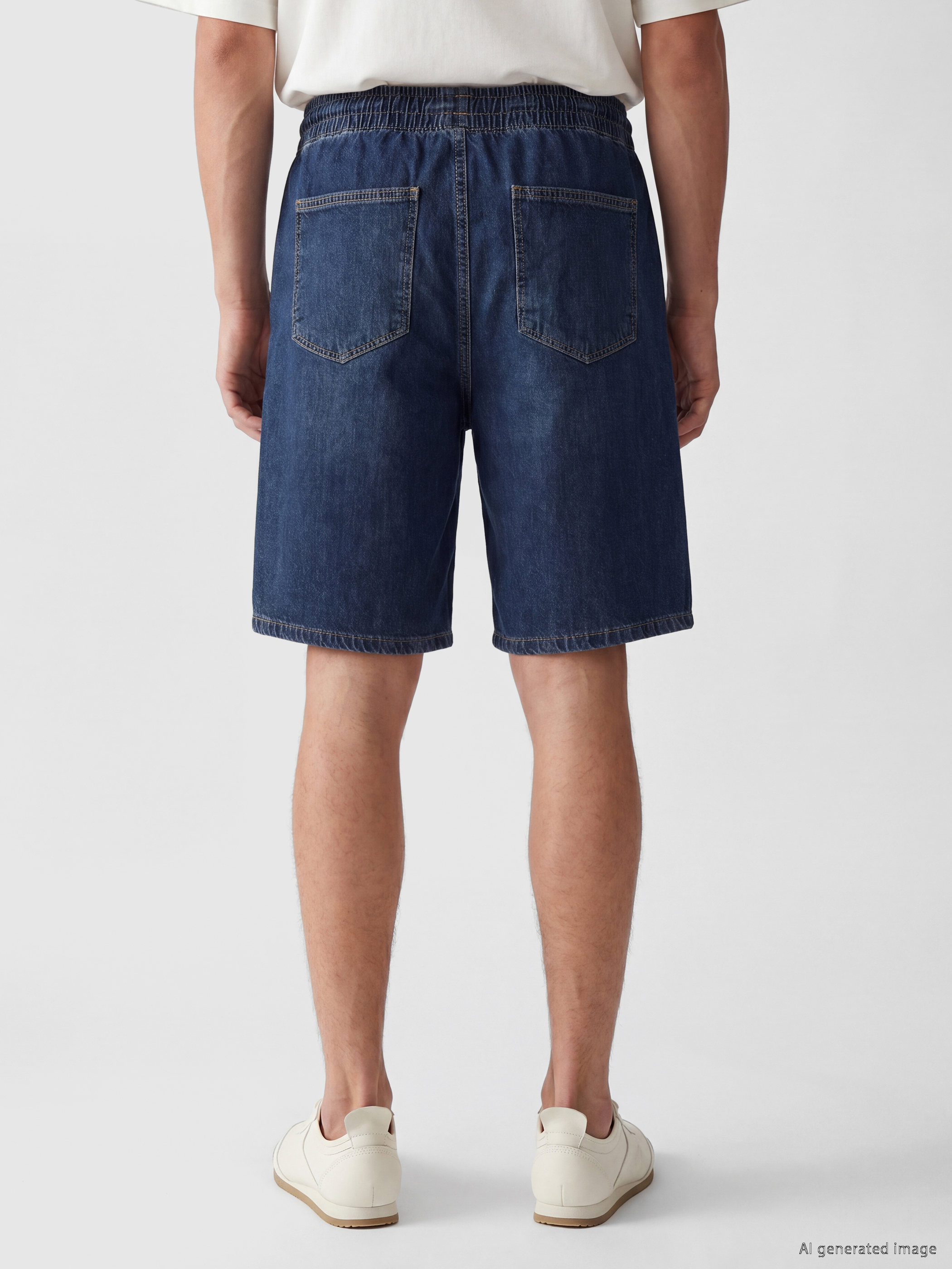 LCW Jeans Loose Fit Erkek Jean Şort görsel 4