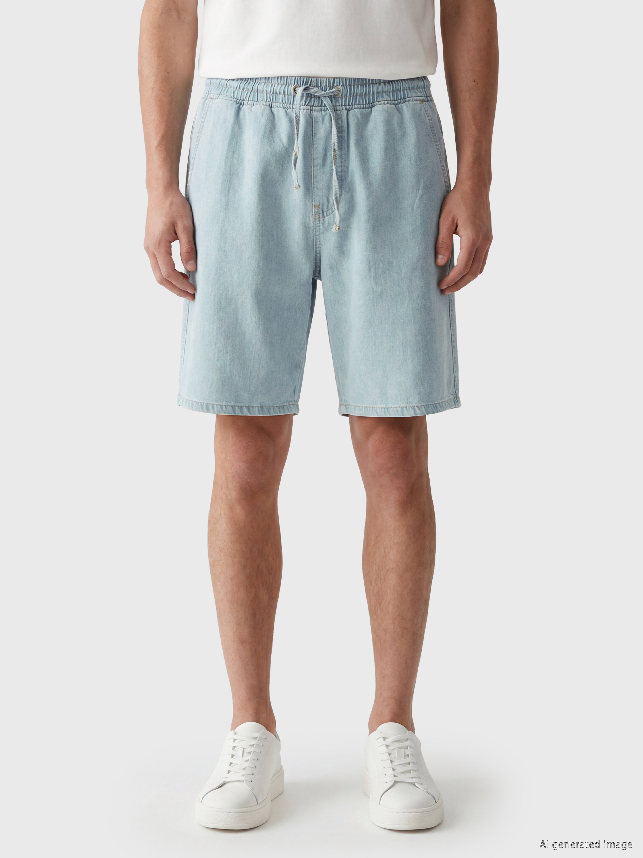 LCW Jeans Loose Fit Erkek Jean Şort görsel 2