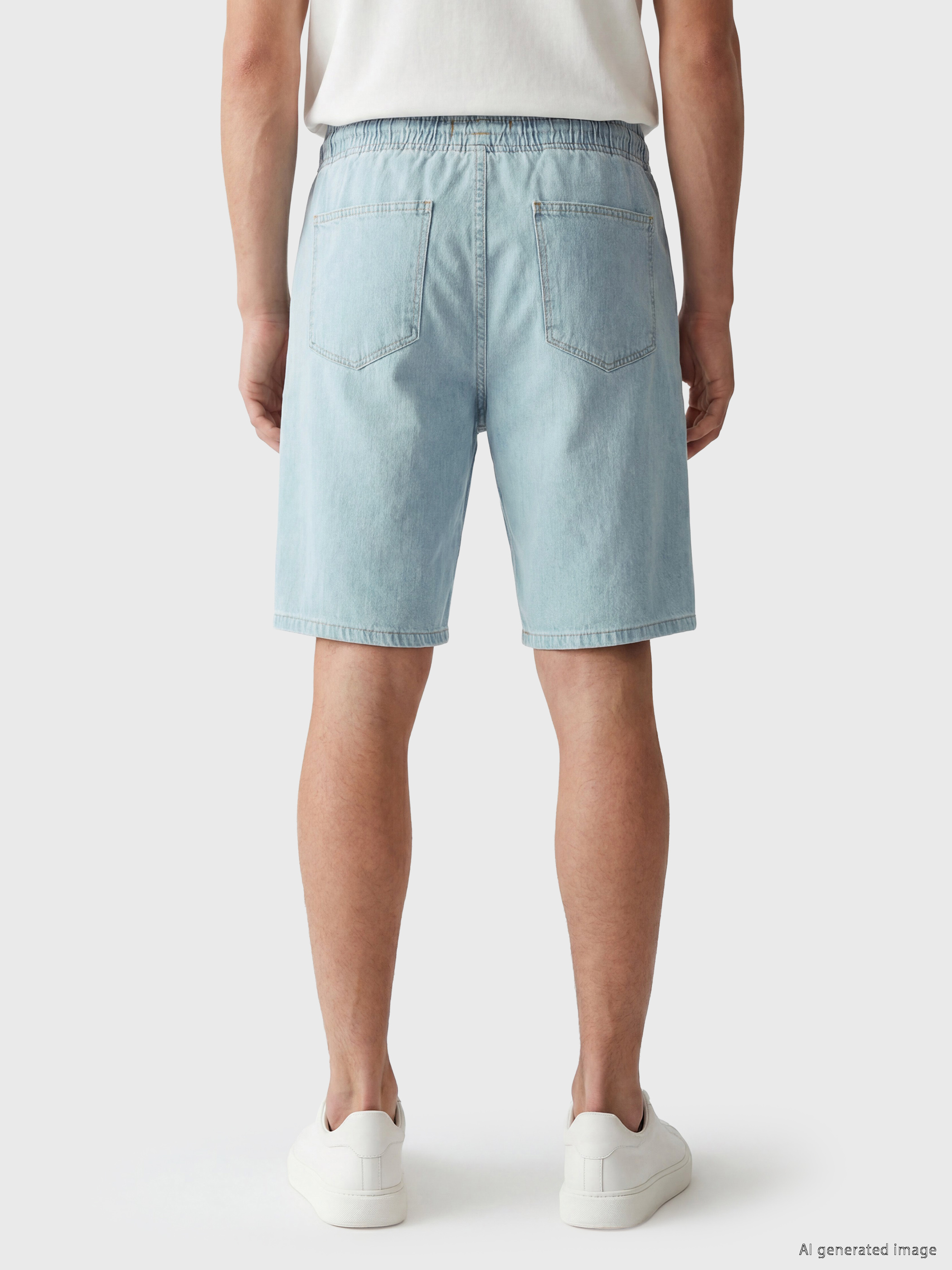 LCW Jeans Loose Fit Erkek Jean Şort görsel 4