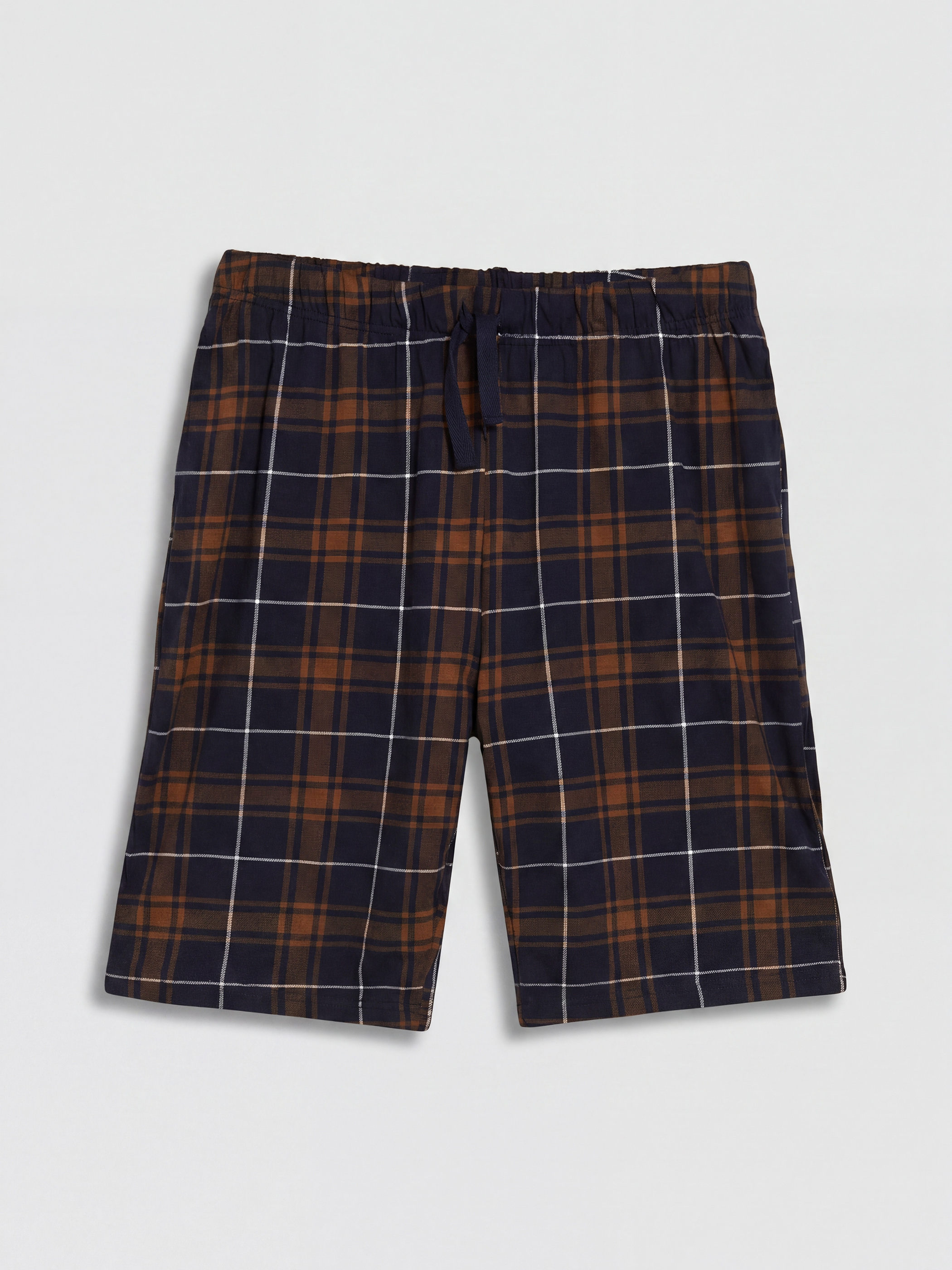 LC WAIKIKI Standart Kalıp Ekose Erkek Şortlu Pijama Takımı görsel 8
