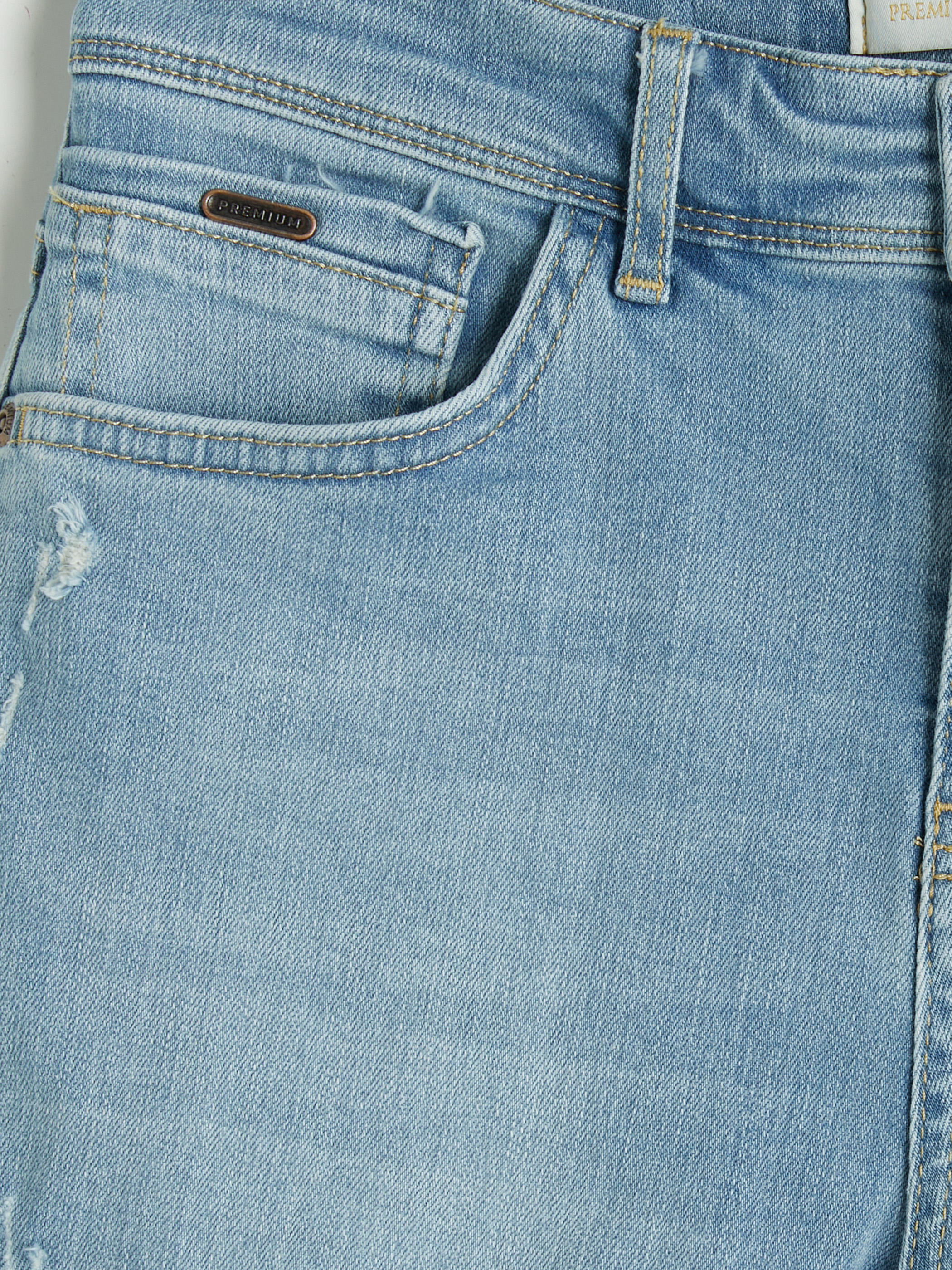LCW Jeans Slim Fit Erkek Jean Şort görsel 7