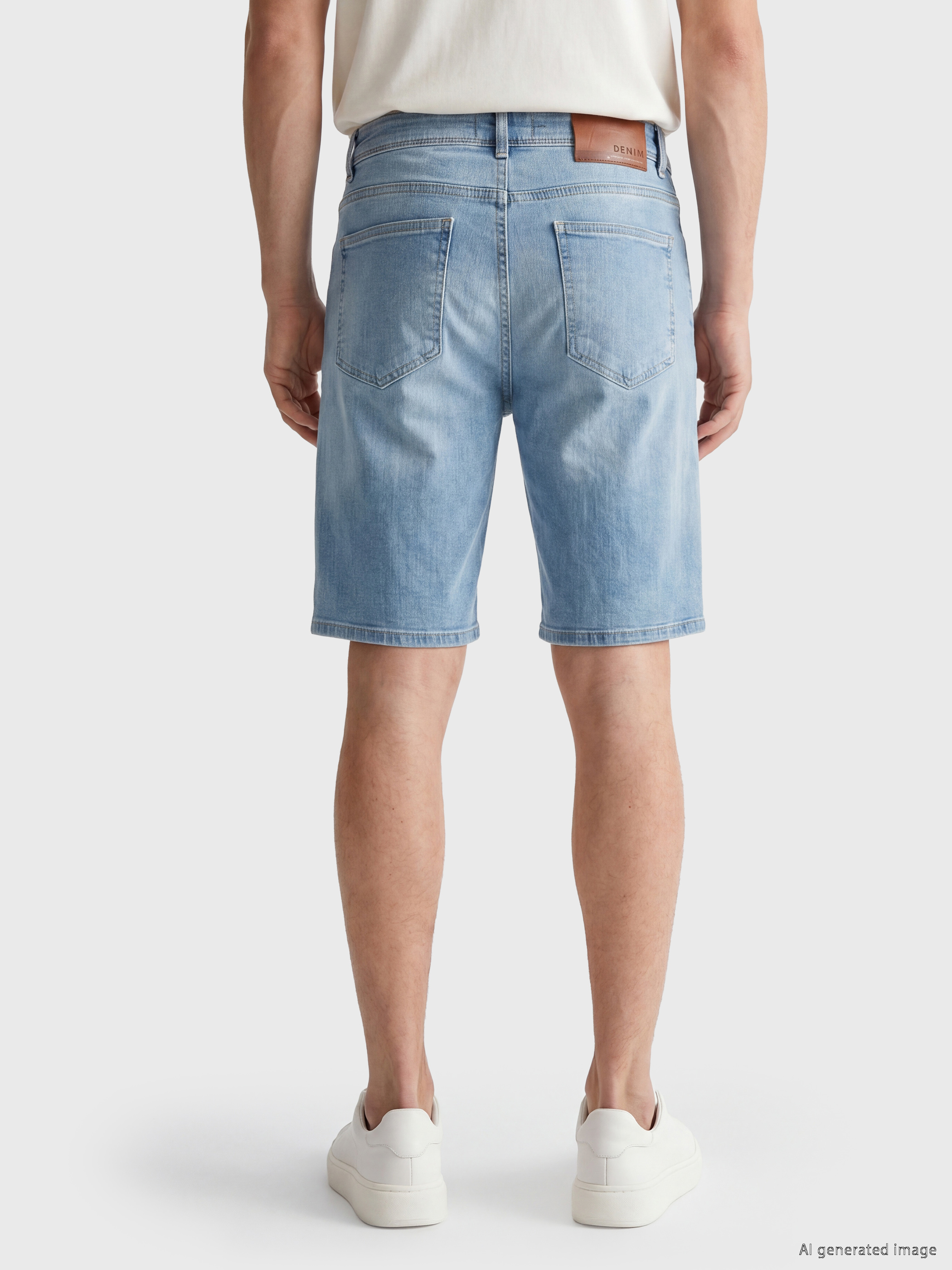 LCW Jeans Slim Fit Erkek Jean Şort görsel 4
