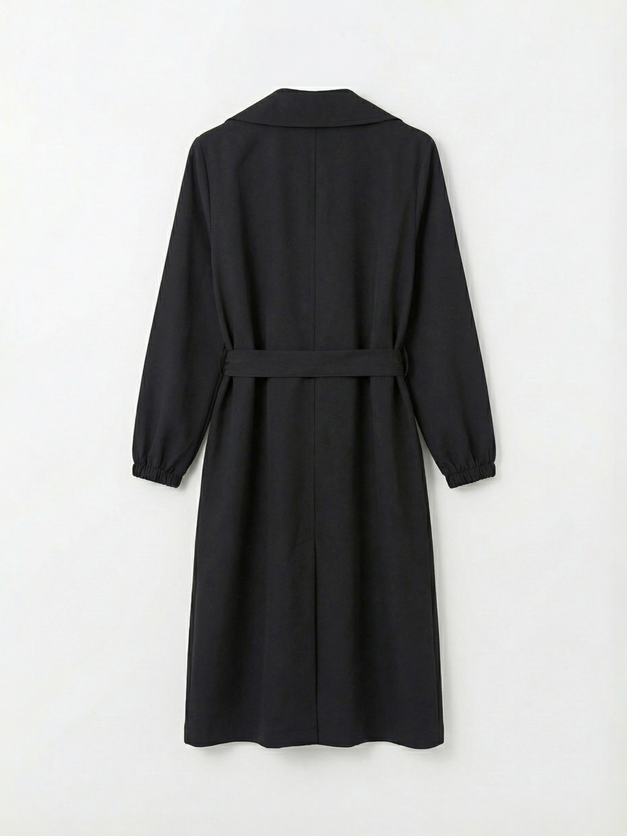 LC WAIKIKI Kruvaze Yaka Oversize Kadın Trençkot görsel 6