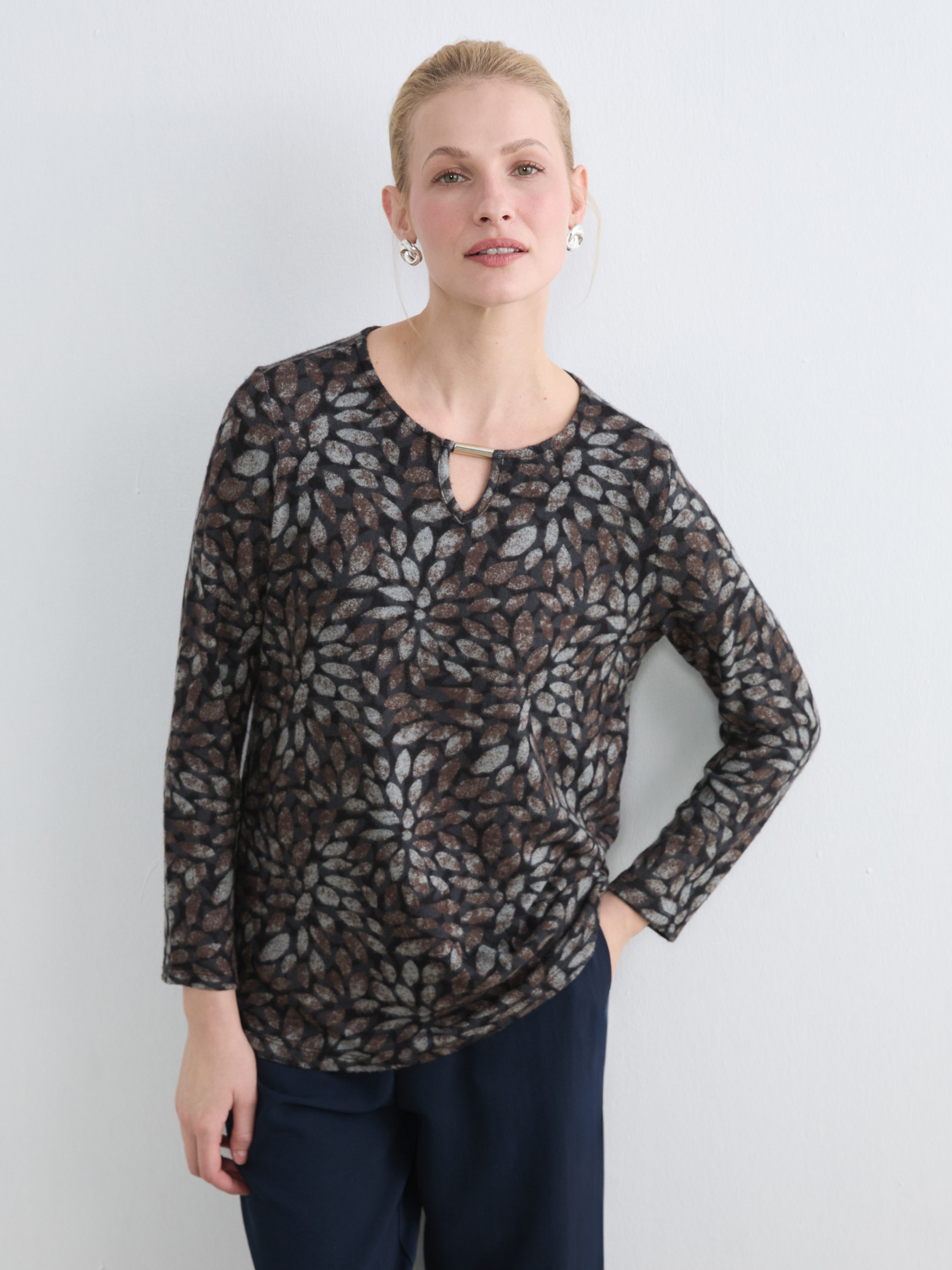 LCW Grace Bisiklet Yaka Çiçekli Bluz