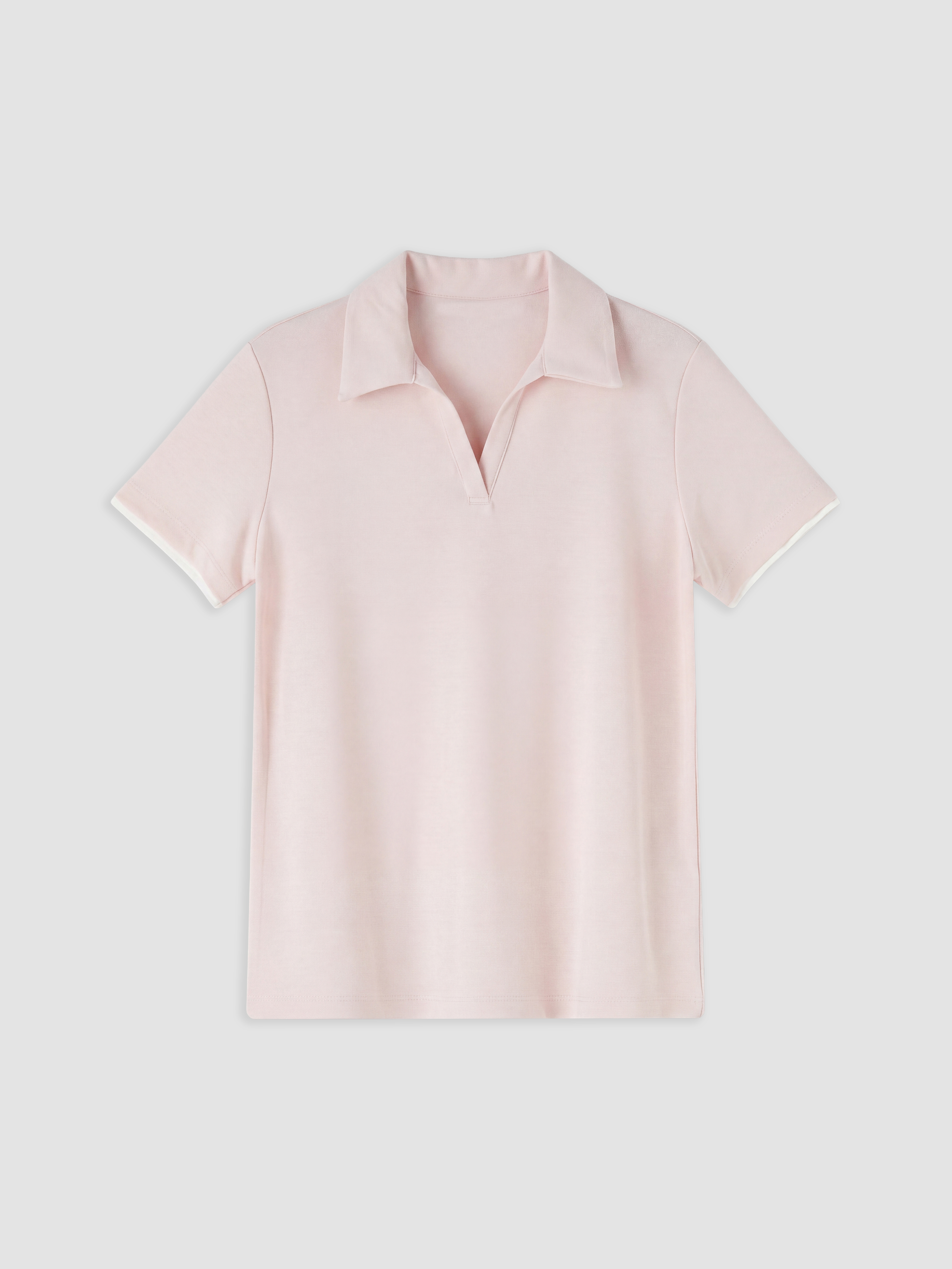 LCW Comfort Polo Yaka Kadın Tişört görsel 5