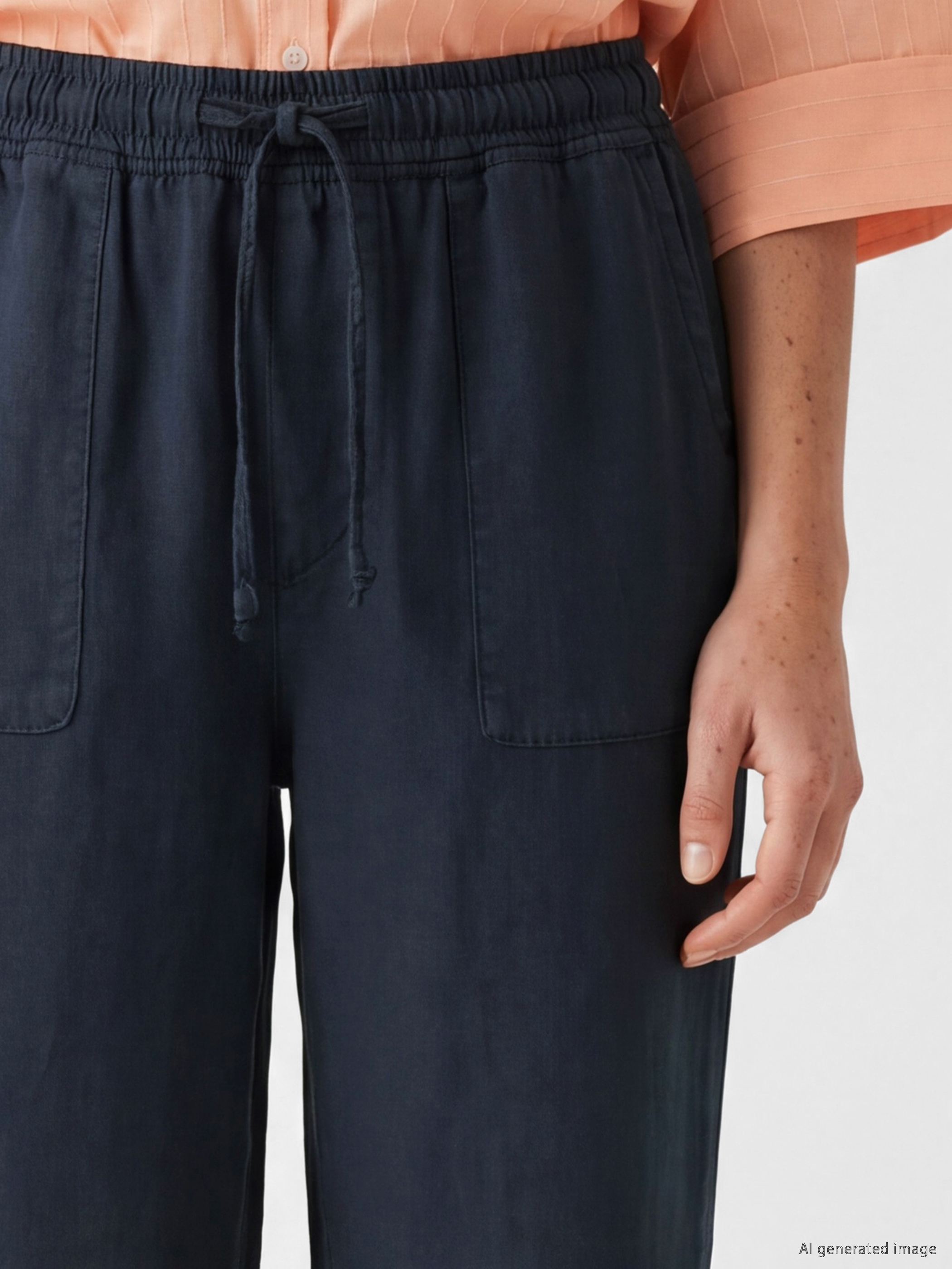 LCW Jeans Beli Lastikli Carrot Fit Kadın Jean Pantolon görsel 3