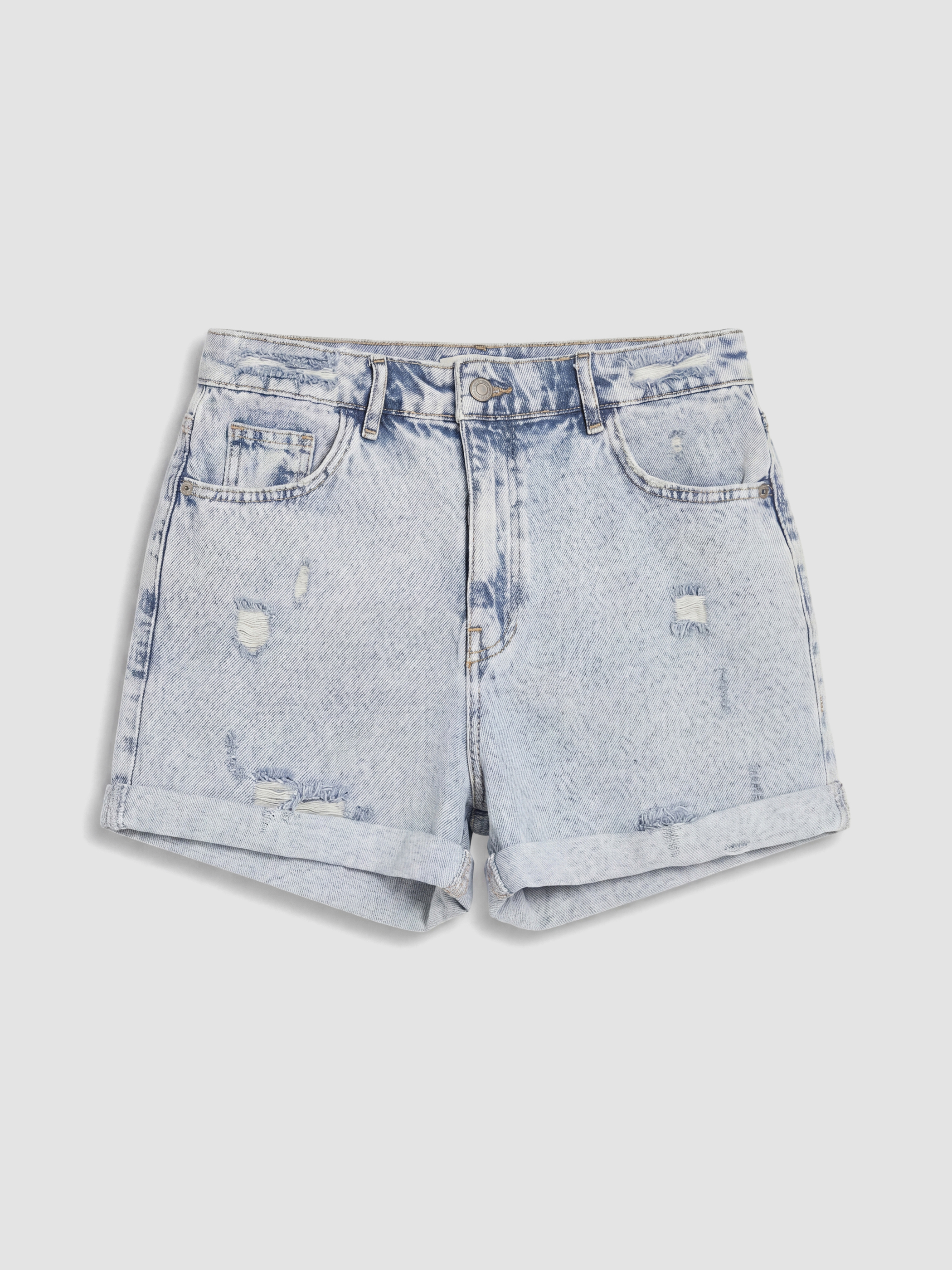 LCW Jeans Yırtık Detaylı Kadın Jean Şort görsel 5