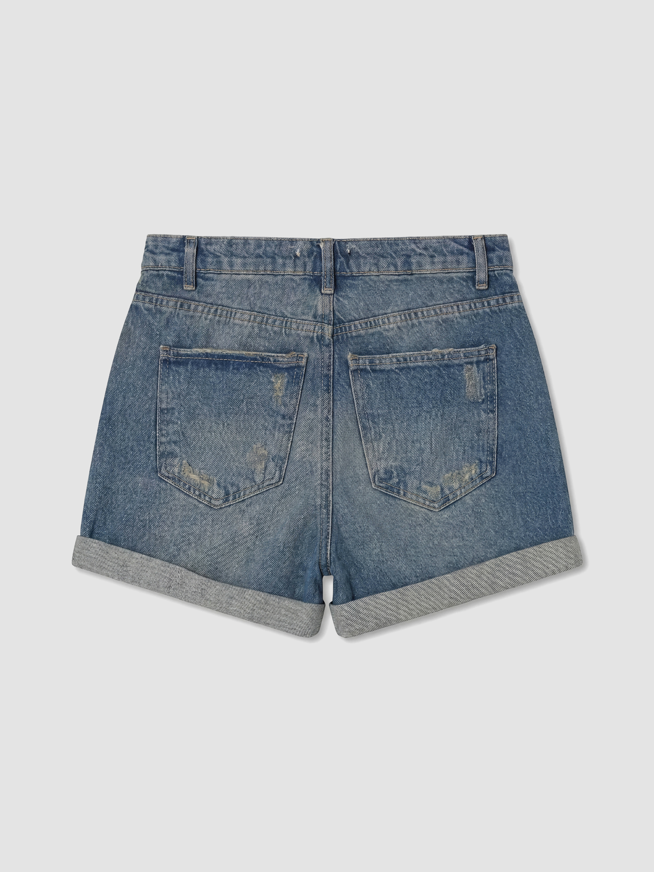 LCW Jeans Yırtık Detaylı Kadın Jean Şort görsel 7