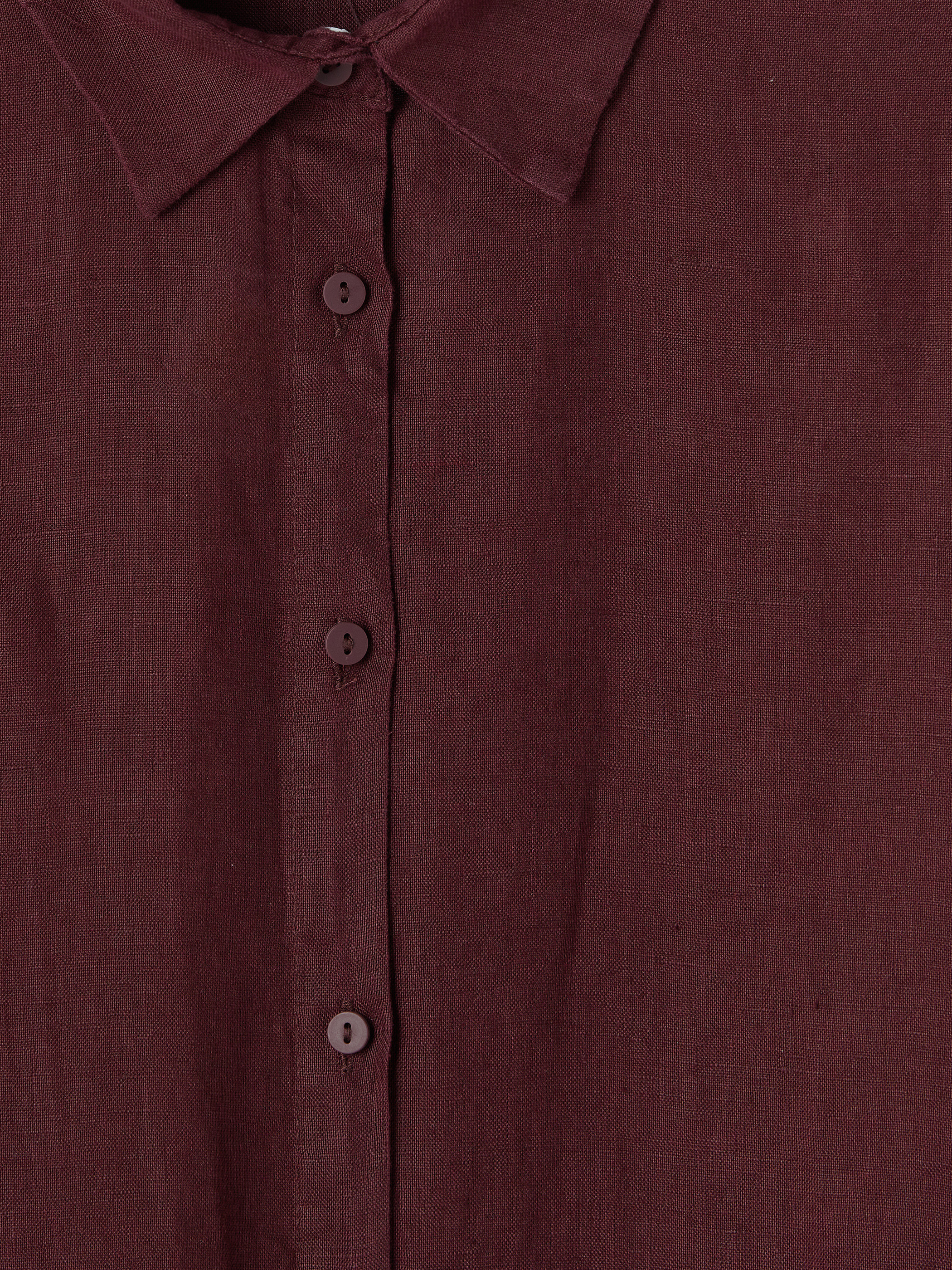 LCW EVERYDAY Oversize %100 Keten Kadın Gömlek Tunik görsel 8