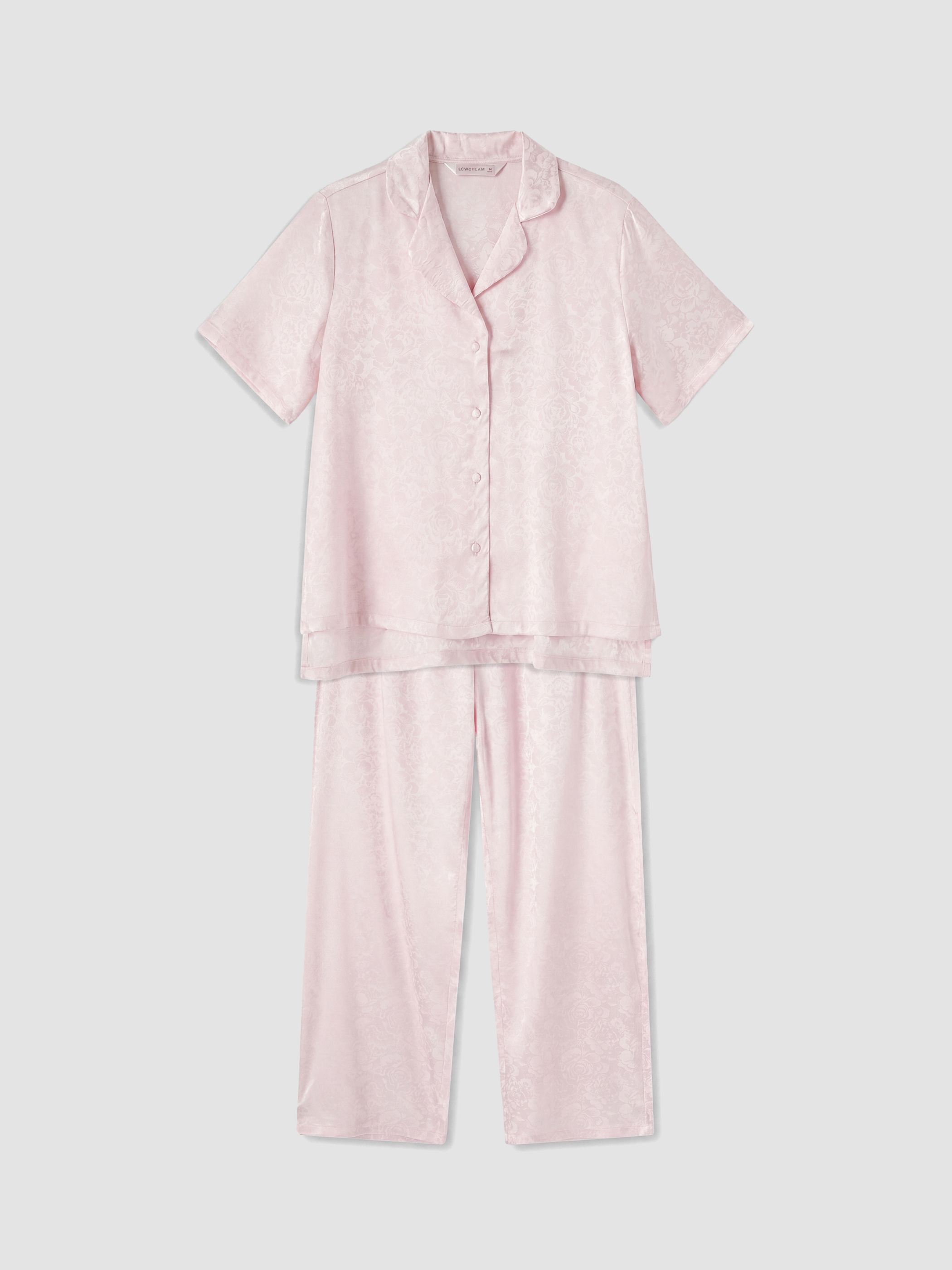LCW DREAM Gömlek Yaka Saten Kadın Pijama Takımı görsel 5