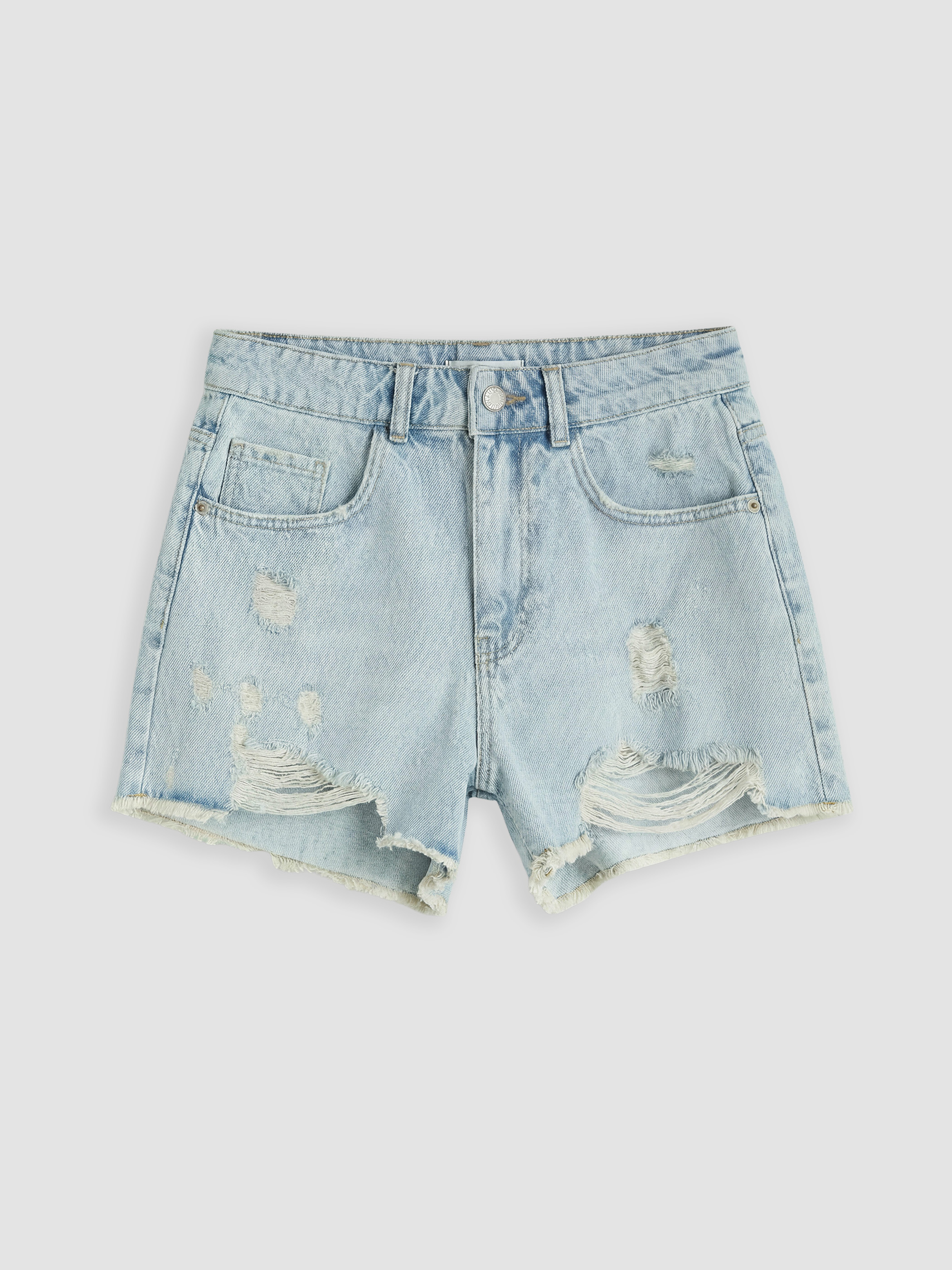 LCW Jeans Yırtık Detaylı Kadın Jean Şort görsel 5