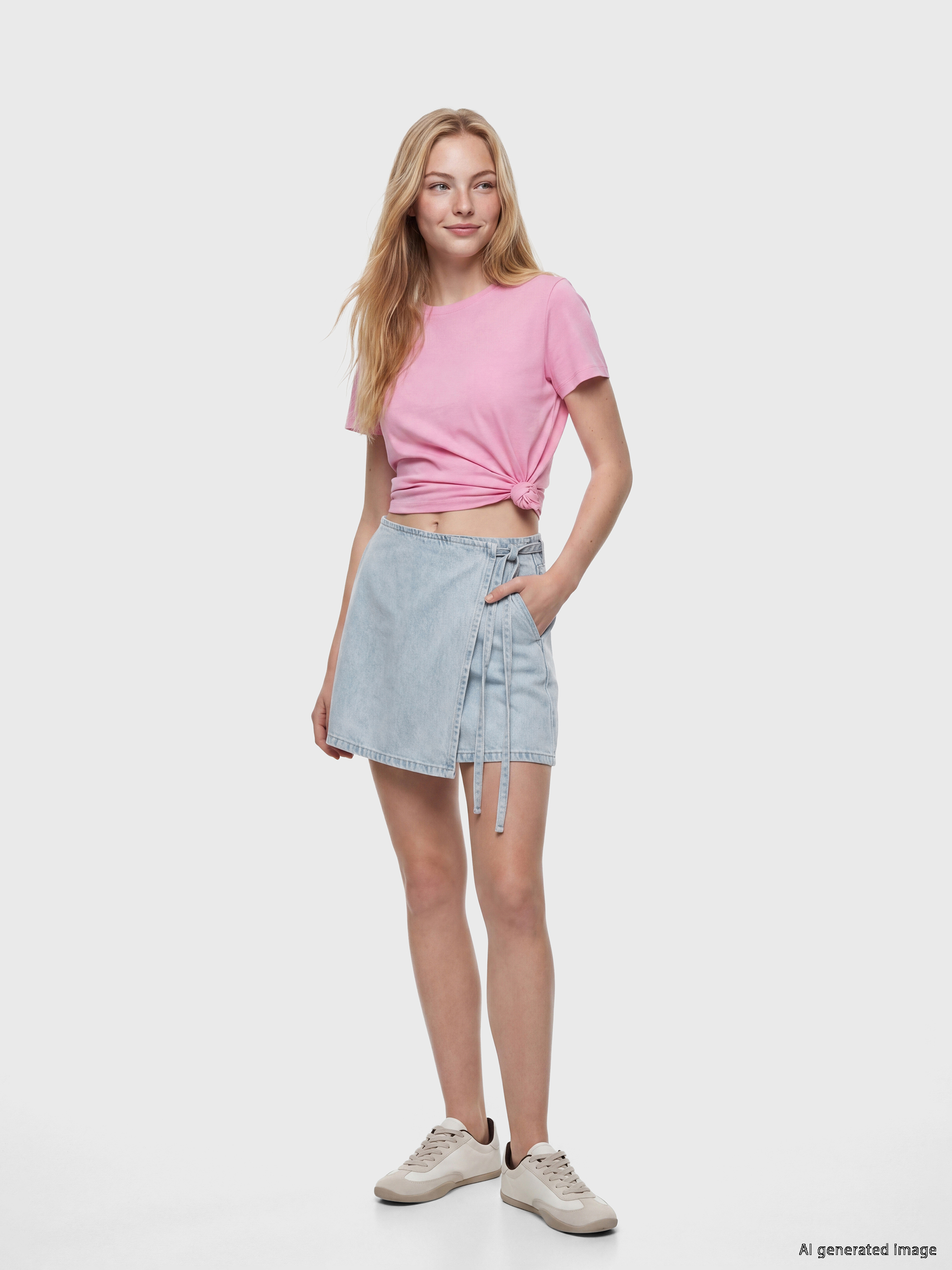 LCW Jeans Standart Fit Jean Şort Etek